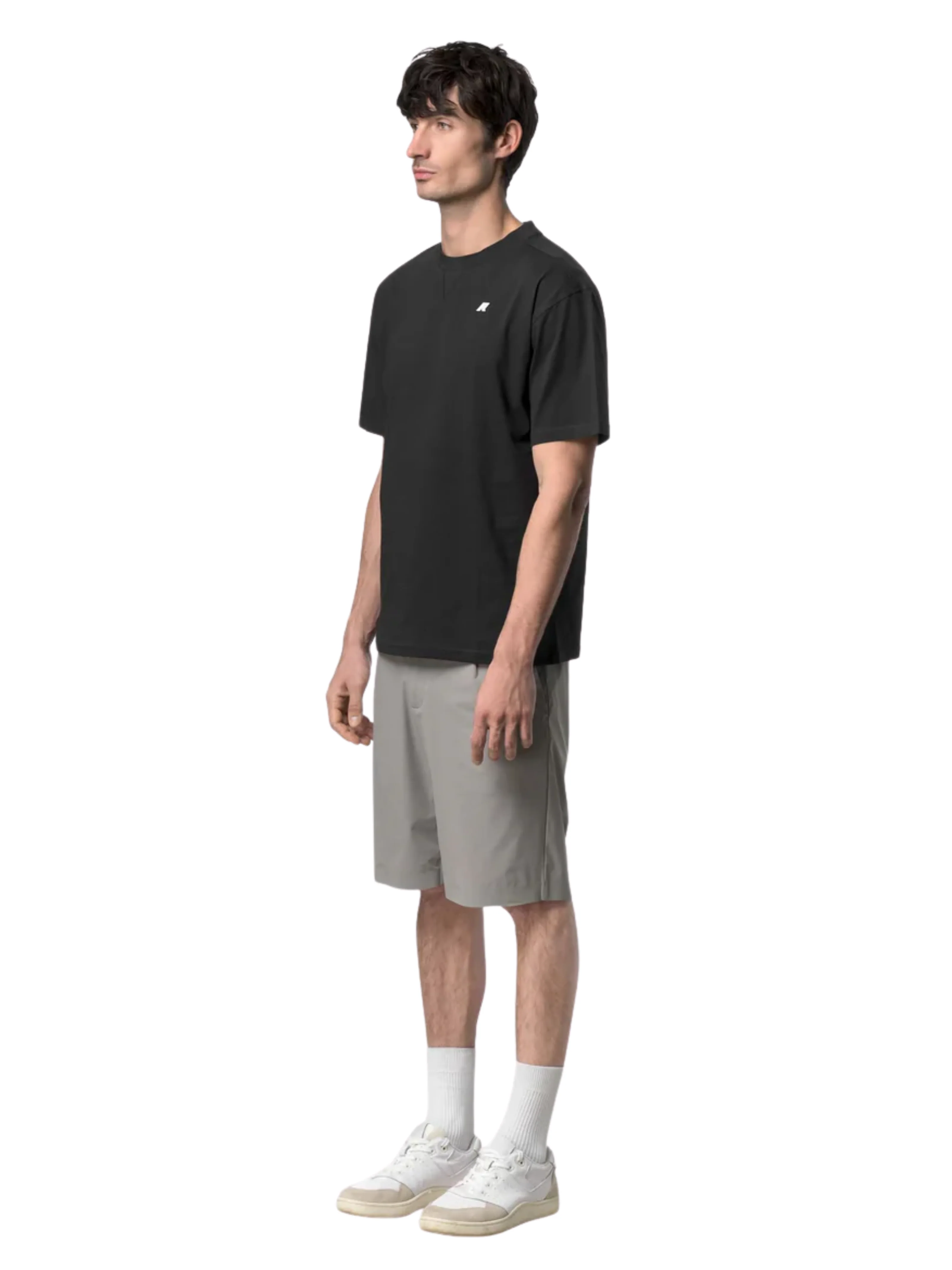 T-Shirt "Solo Jersey Triangle" K-Way nero - Image 4