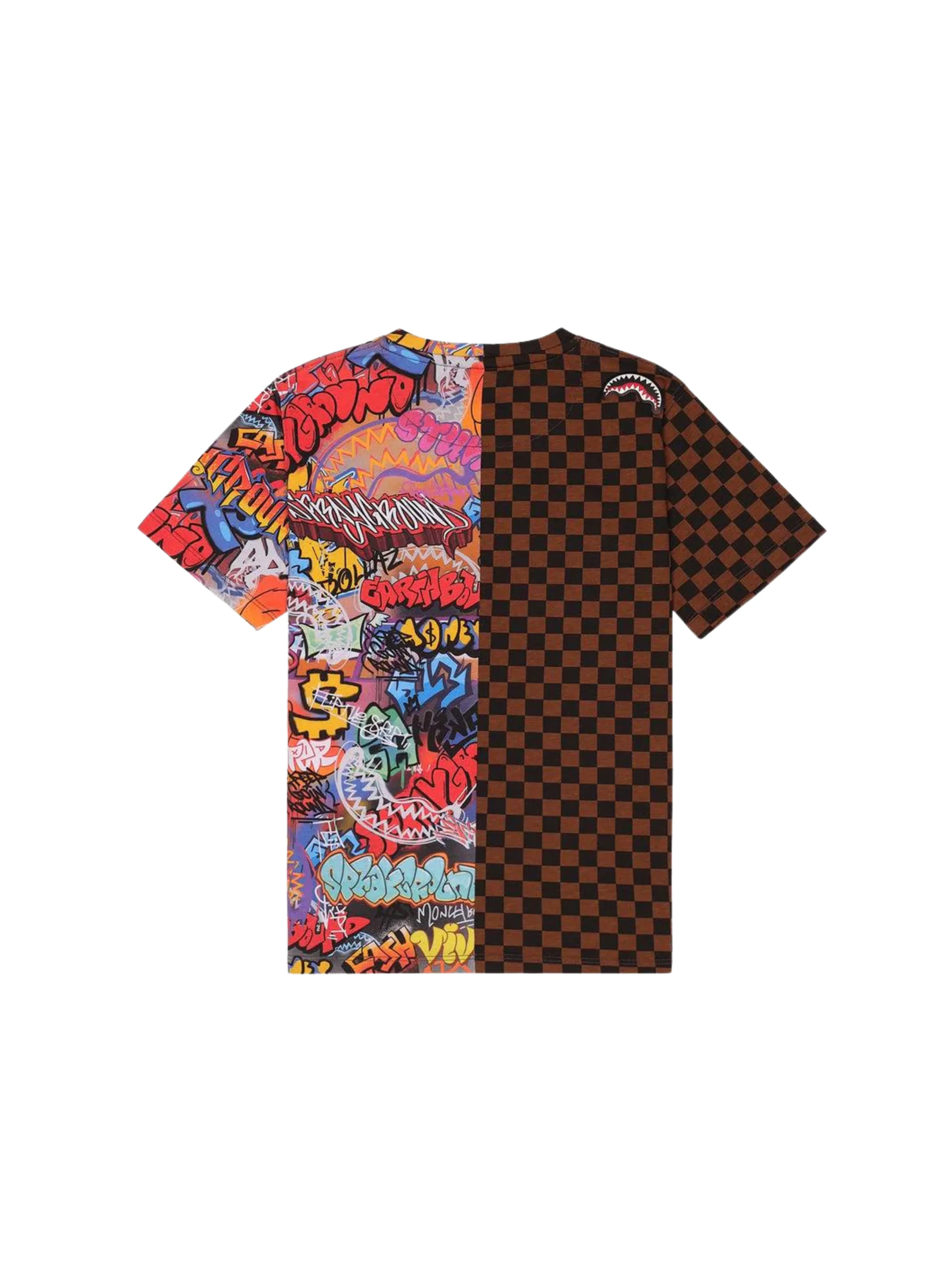 T-Shirt Sprayground marrone stile urban - Image 2