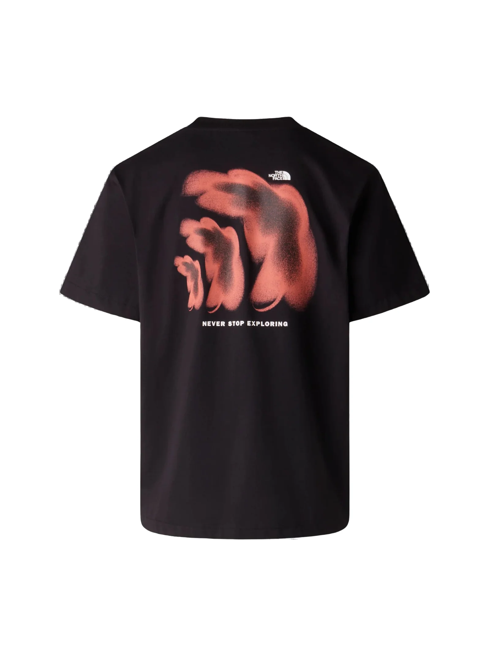 T-Shirt The North Face nera con grafica posteriore e scritta "Never Stop Exploring" - Image 2