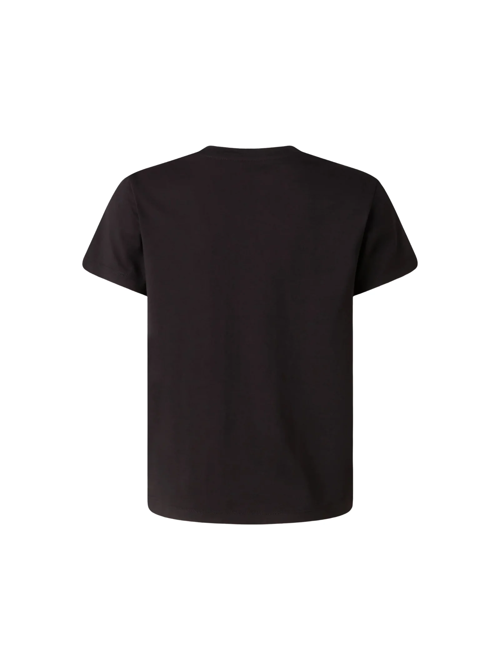 T-Shirt The North Face nera con logo azzurro - Image 2
