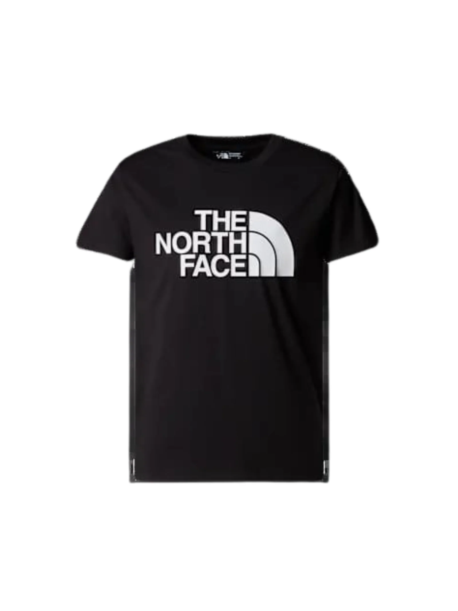 T-Shirt The North Face nera con maxi logo frontale