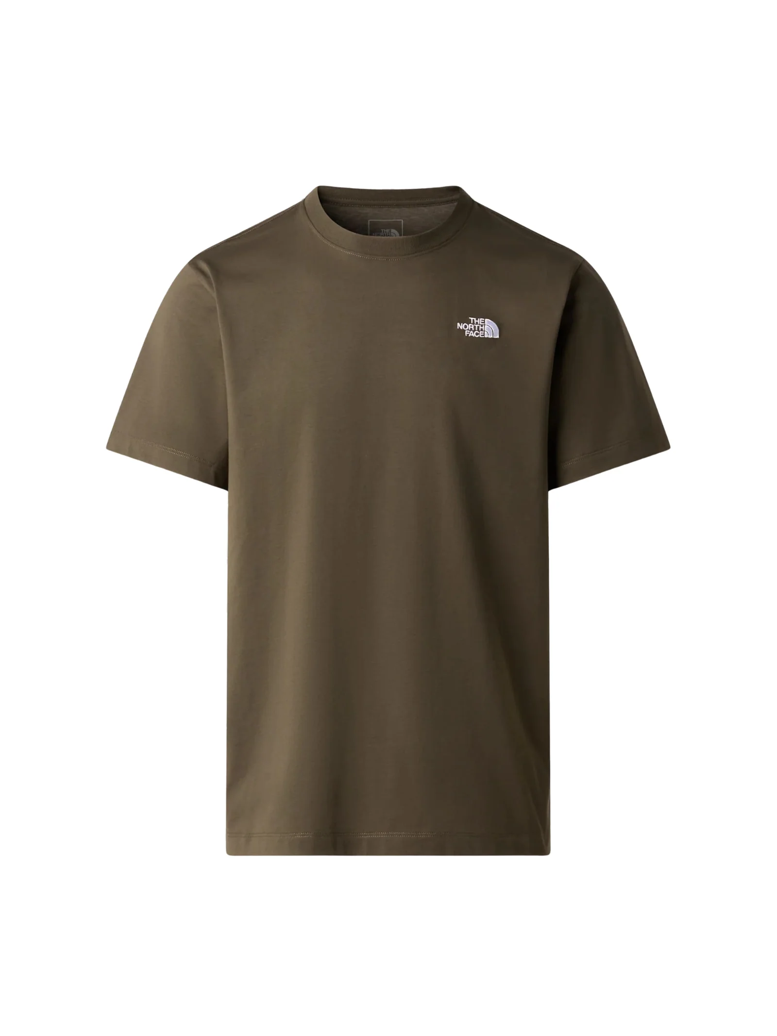 T-Shirt The North Face verde con logo