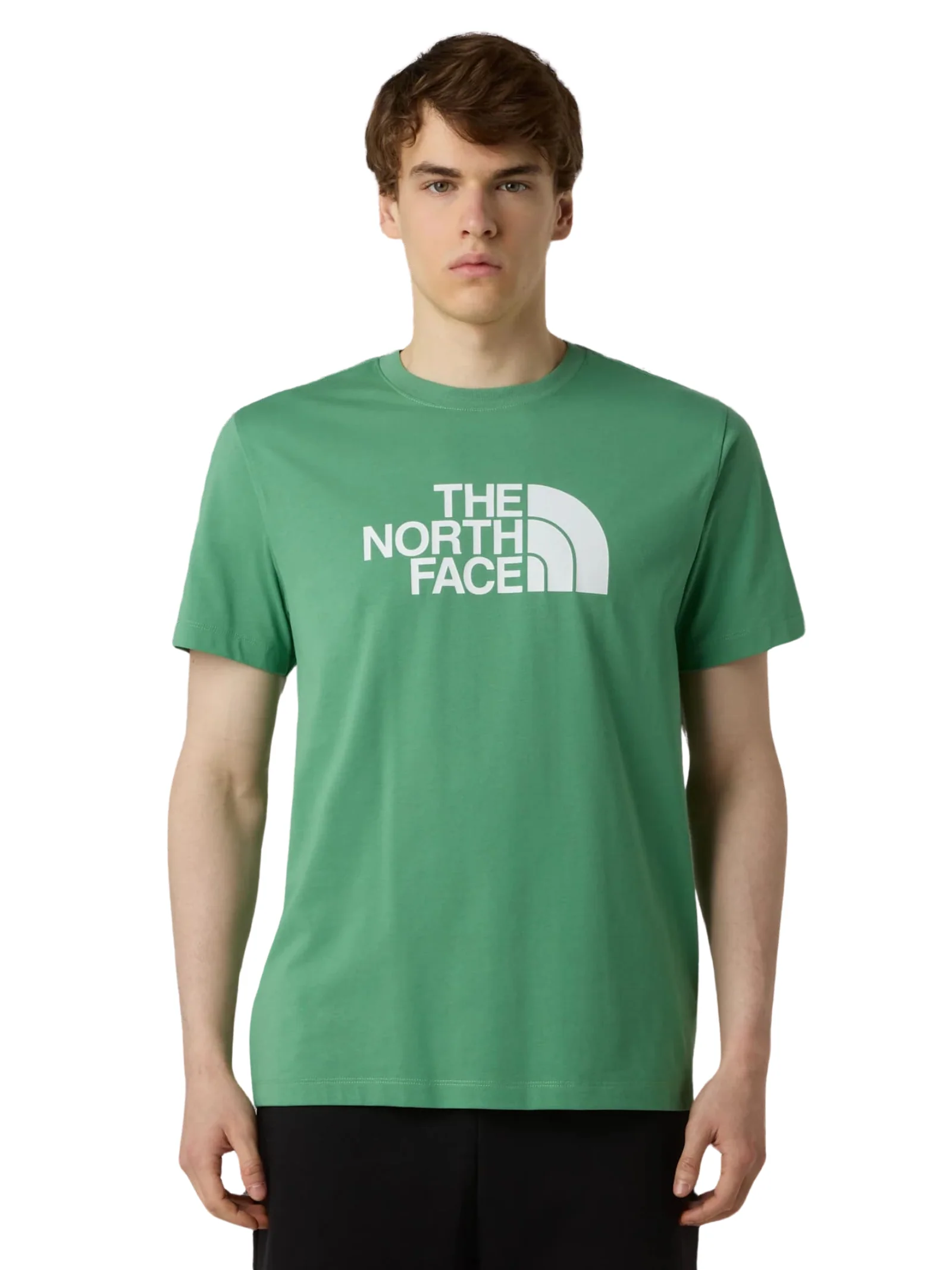 T-Shirt The North Face verde con maxi logo a contrasto - Image 3