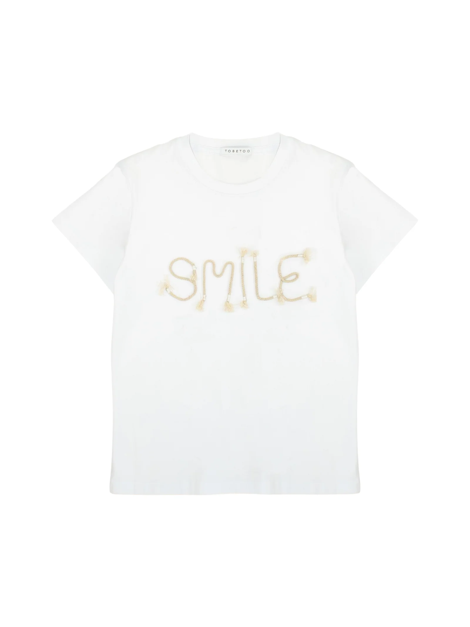 T-Shirt Tobetoo bianca smile
