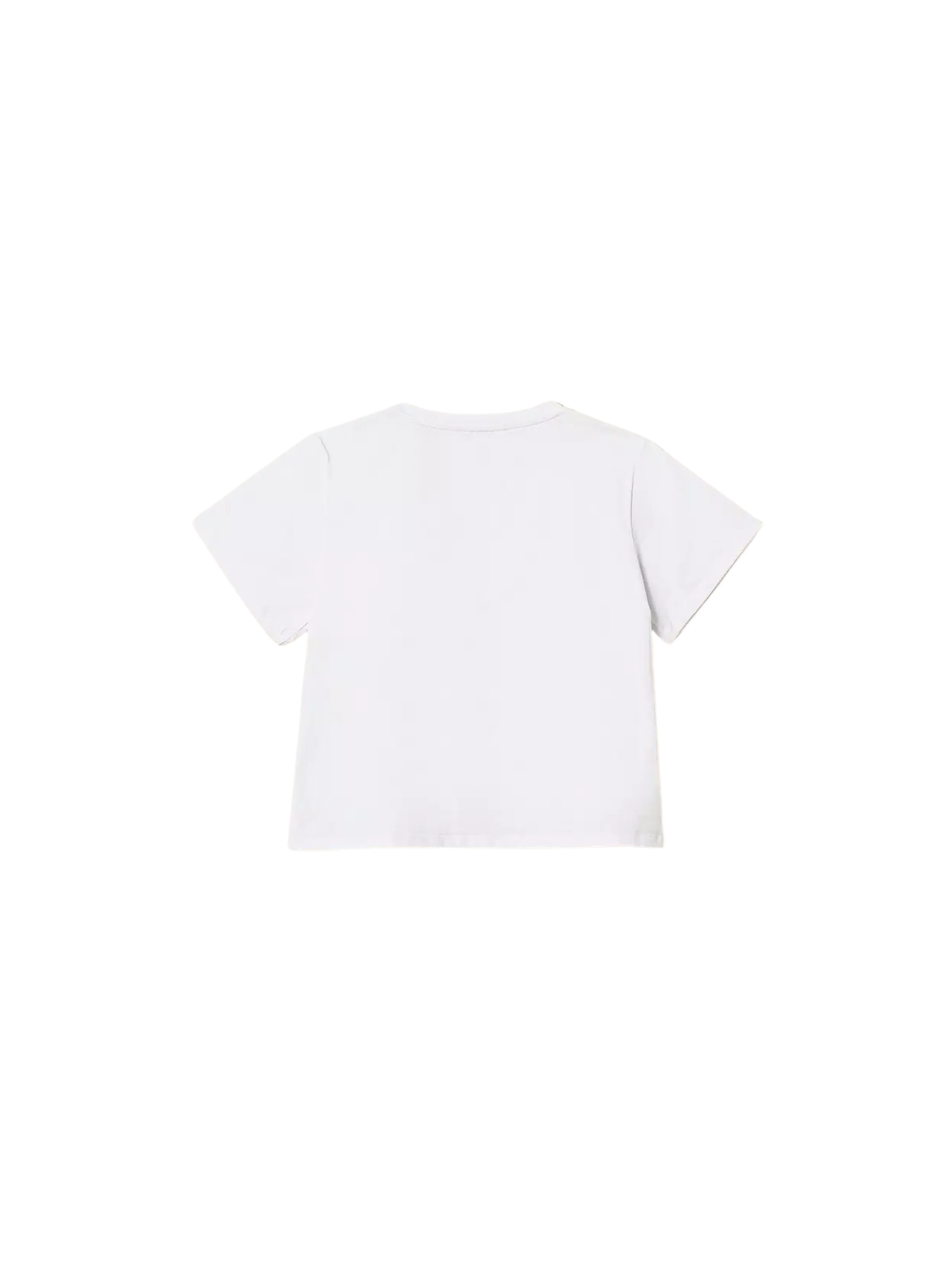 T-Shirt Twinset bianca con borchie su taschino - Image 2
