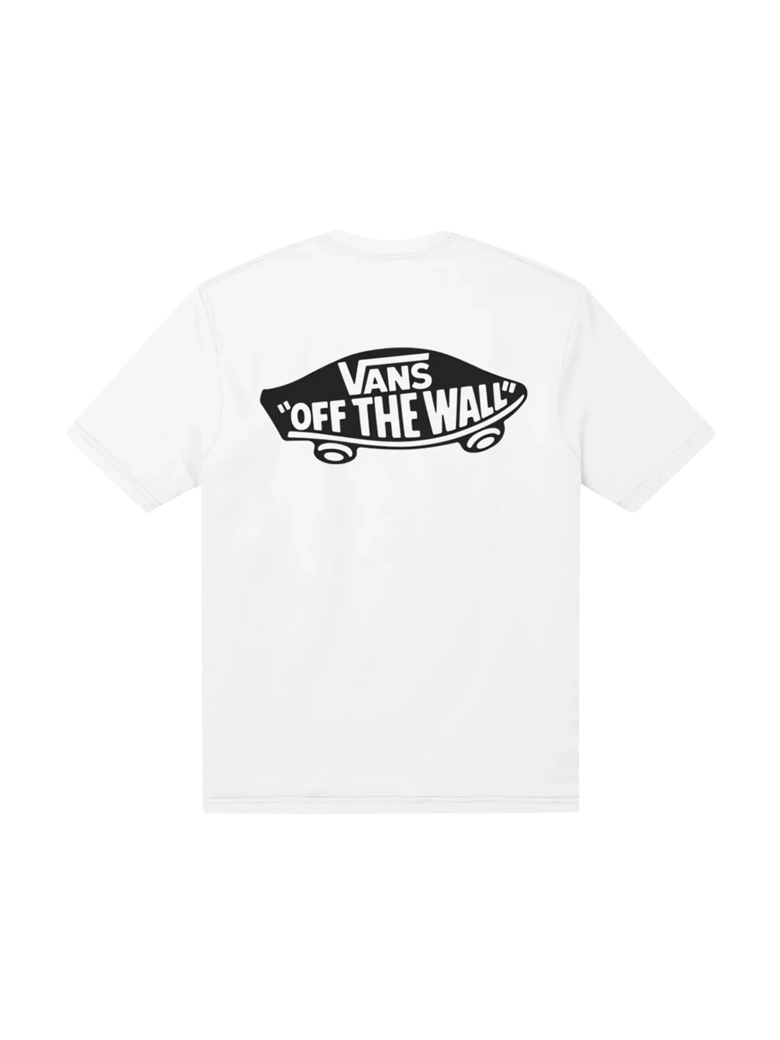 T-Shirt Vans bianca con stampa "Off The Wall" posteriore - Image 2