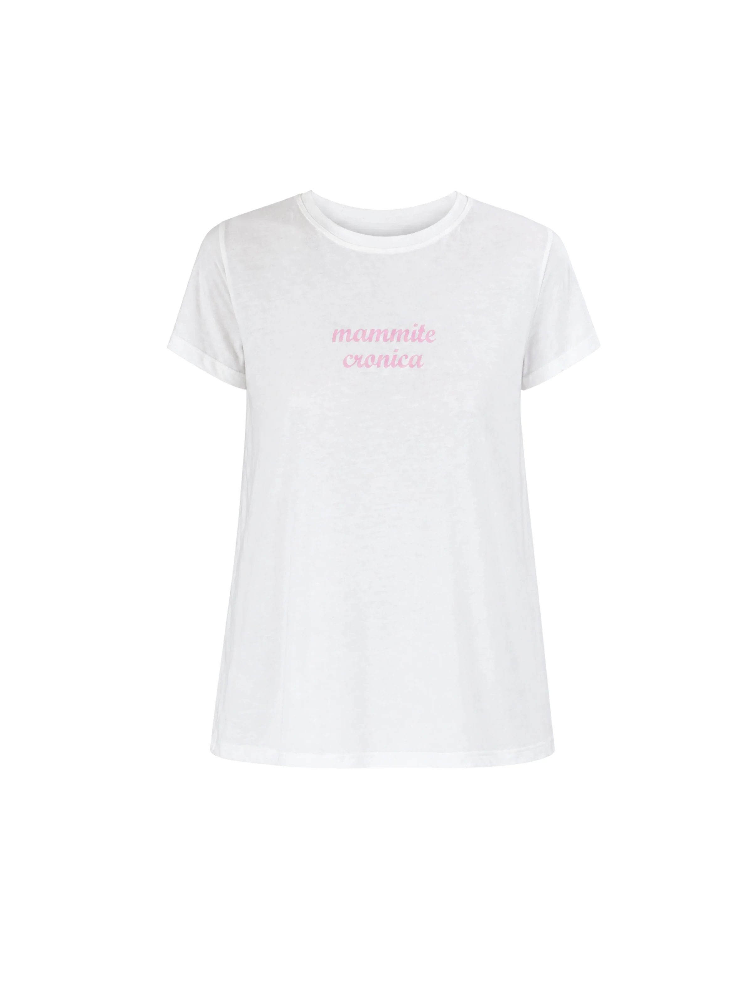T-Shirt Vicolo bianca "Mammite cronica"