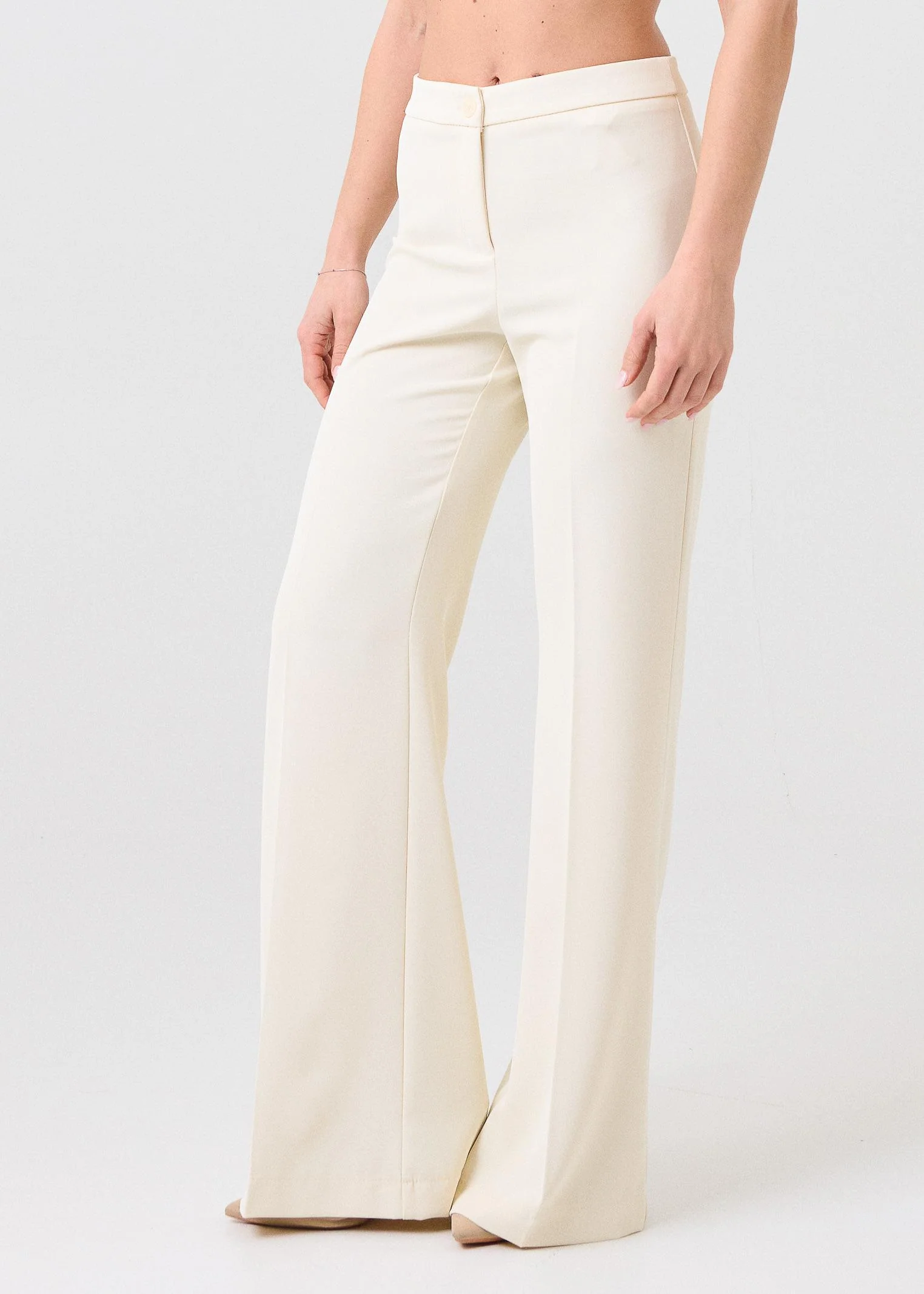 Pantalone Vicolo burro a zampa - Image 2