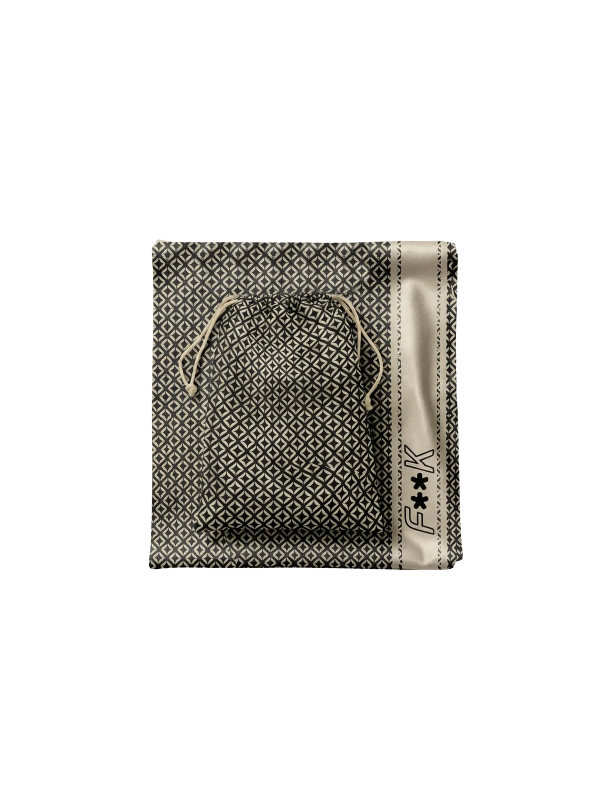 Telo mare Fk nero e beige - Image 3