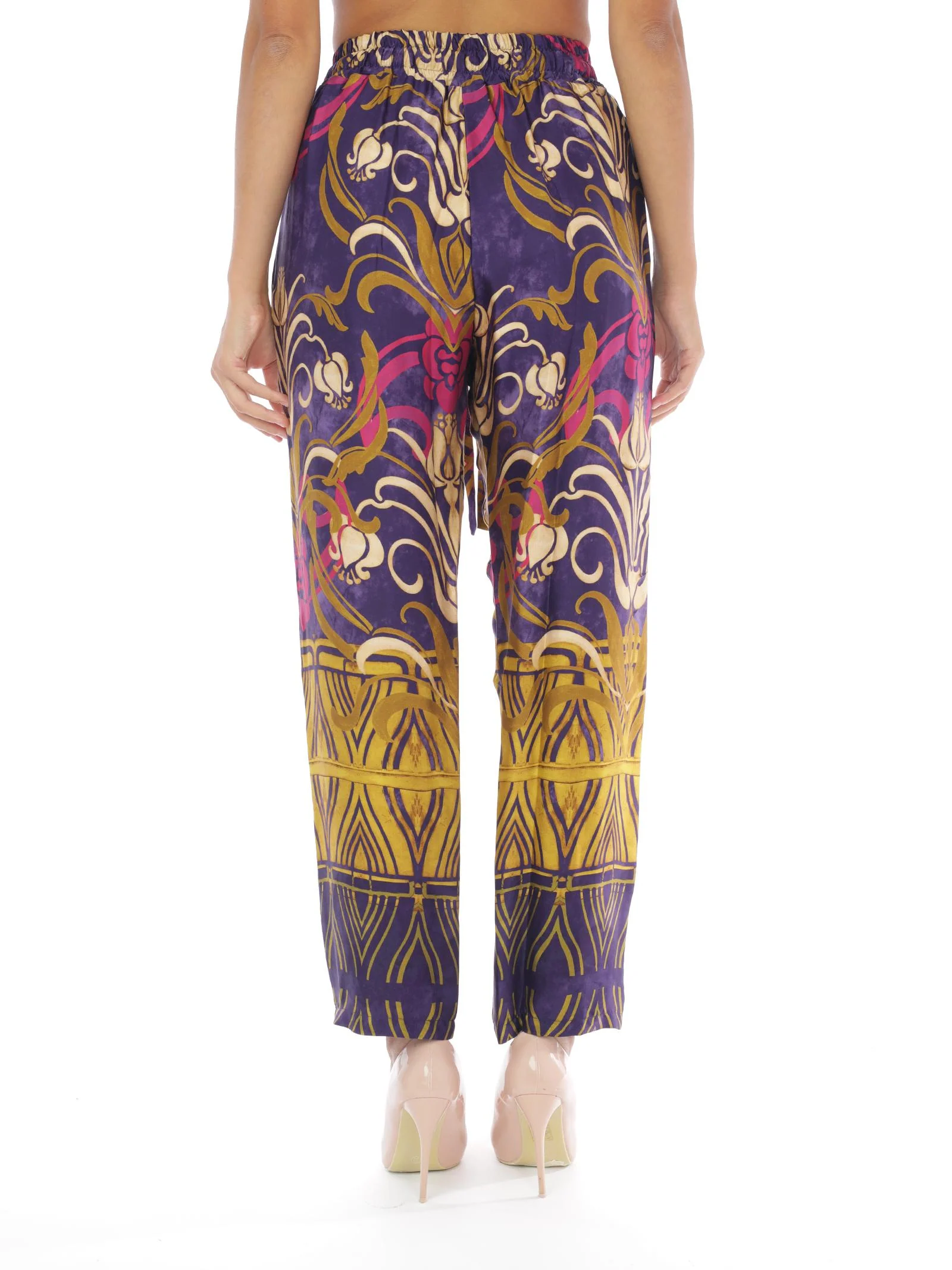 Pantalone viola a fantasia - Image 3