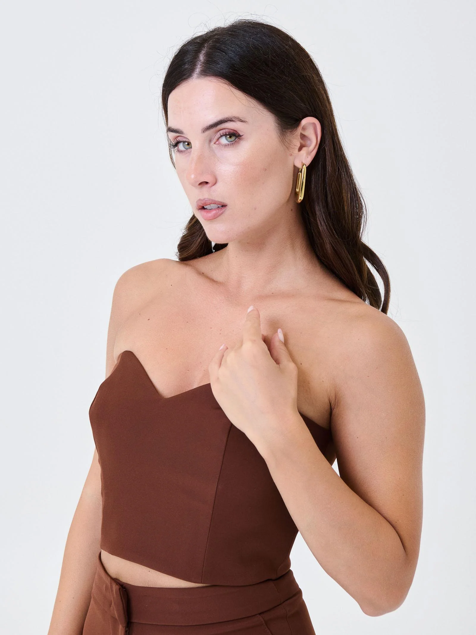 Top a cuore Silence Limited marrone - Image 2