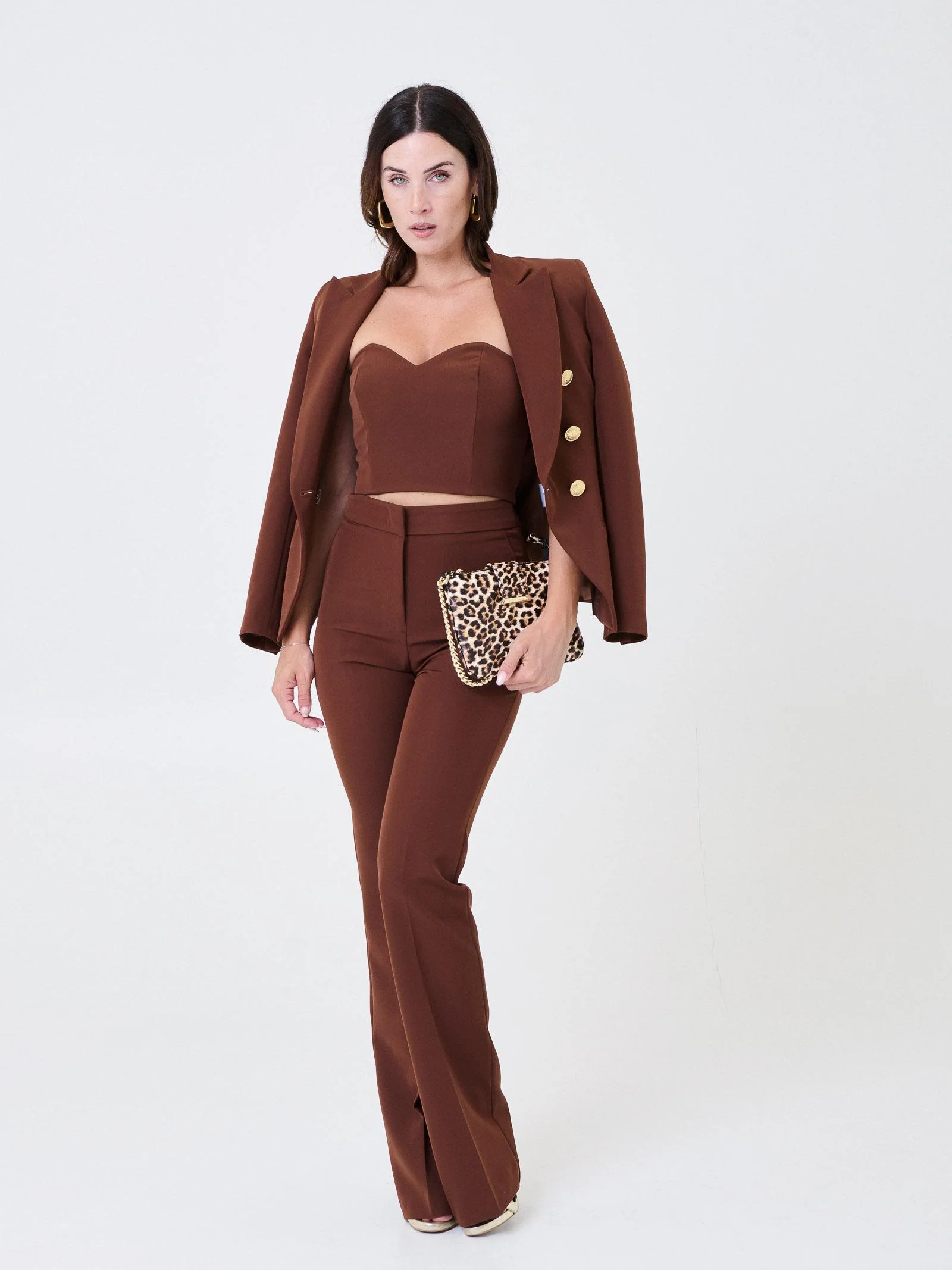 Top a cuore Silence Limited marrone - Image 4