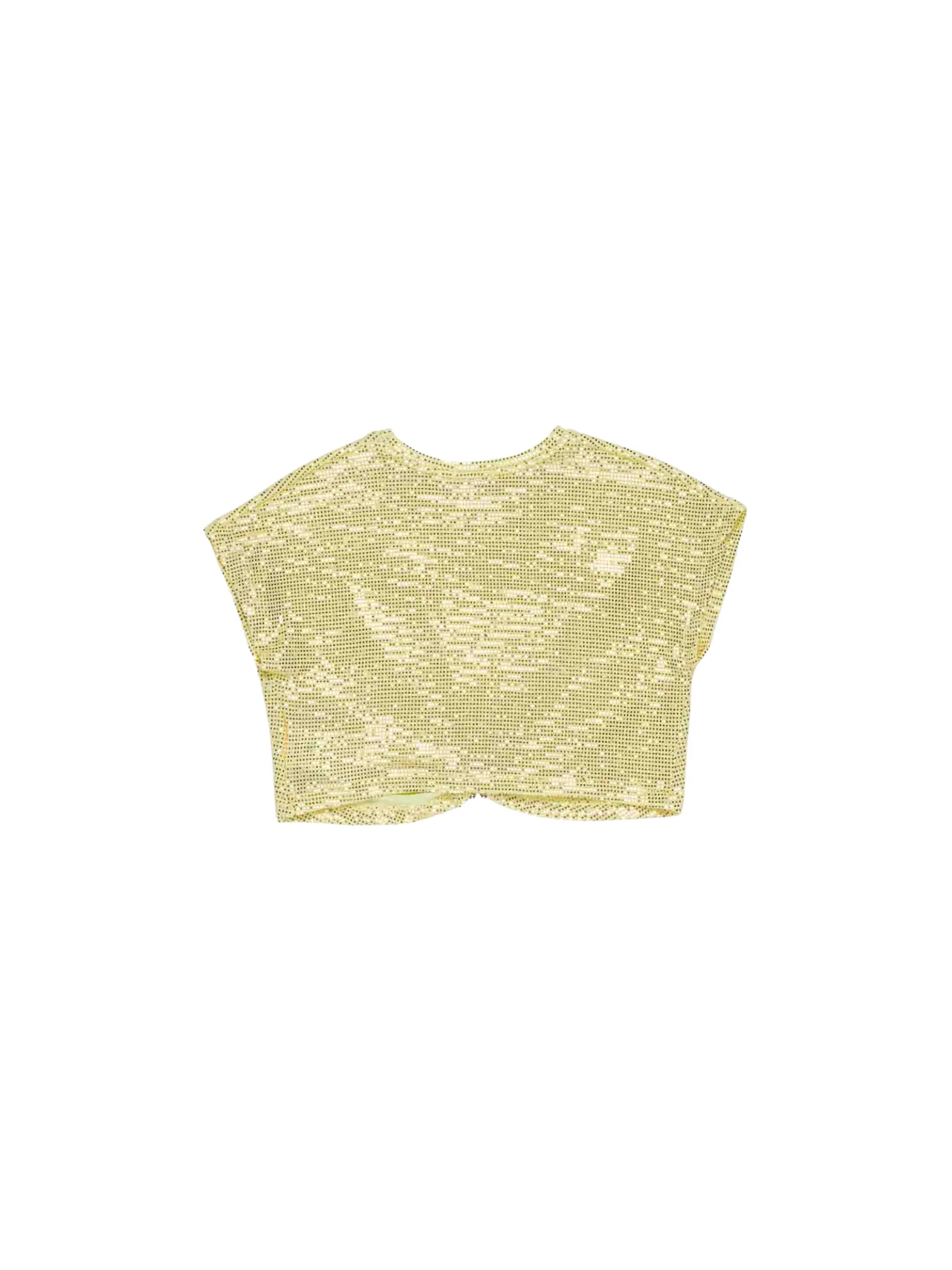 Top crop con paillettes Lulù By Miss Grant oro - Image 2