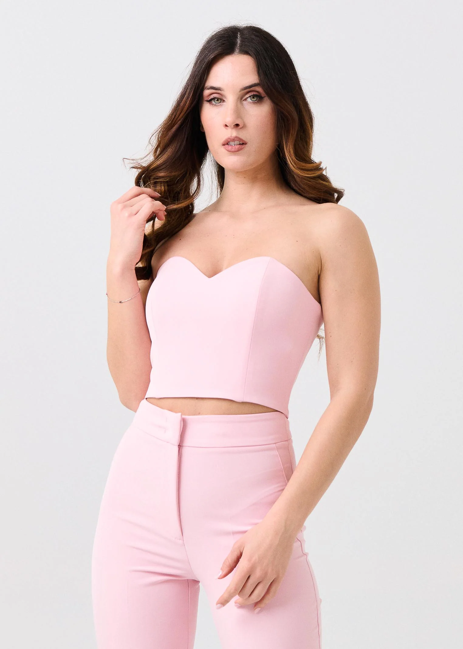 Top "Heart Honey" Silence Limited rosa pastello - Image 2