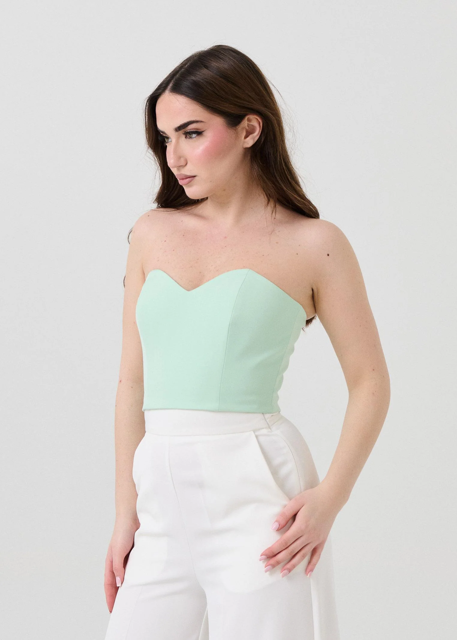 Top "Heart Honey" Silence Limited verde menta - Image 2