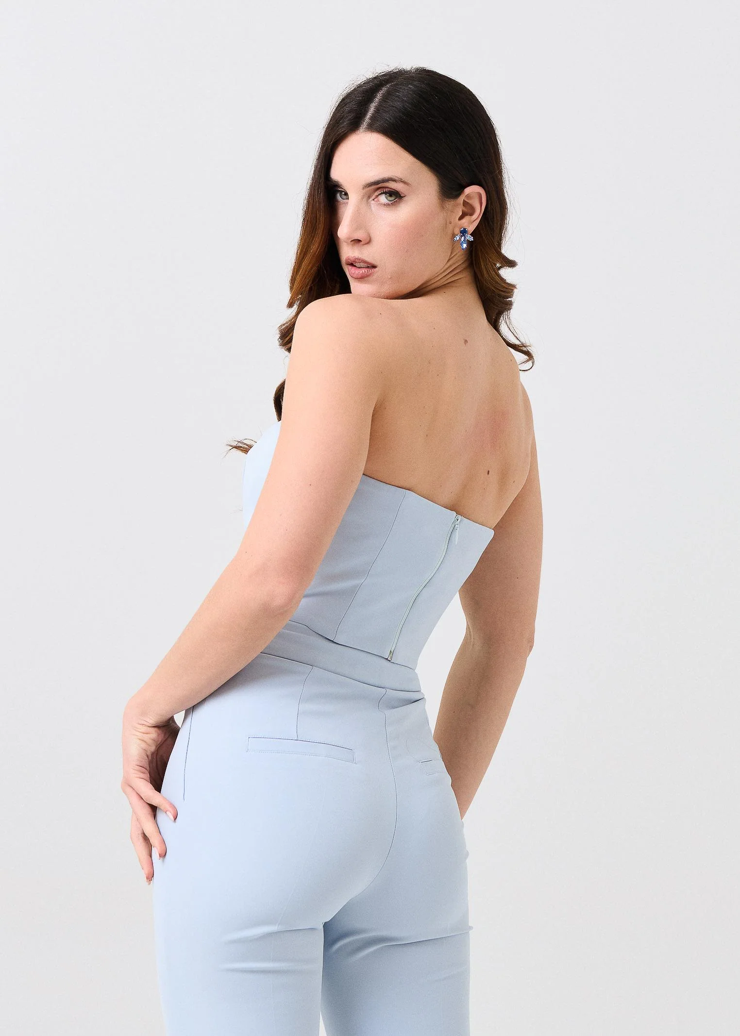 Top "heart key" Silence Limited azzurro - Image 3