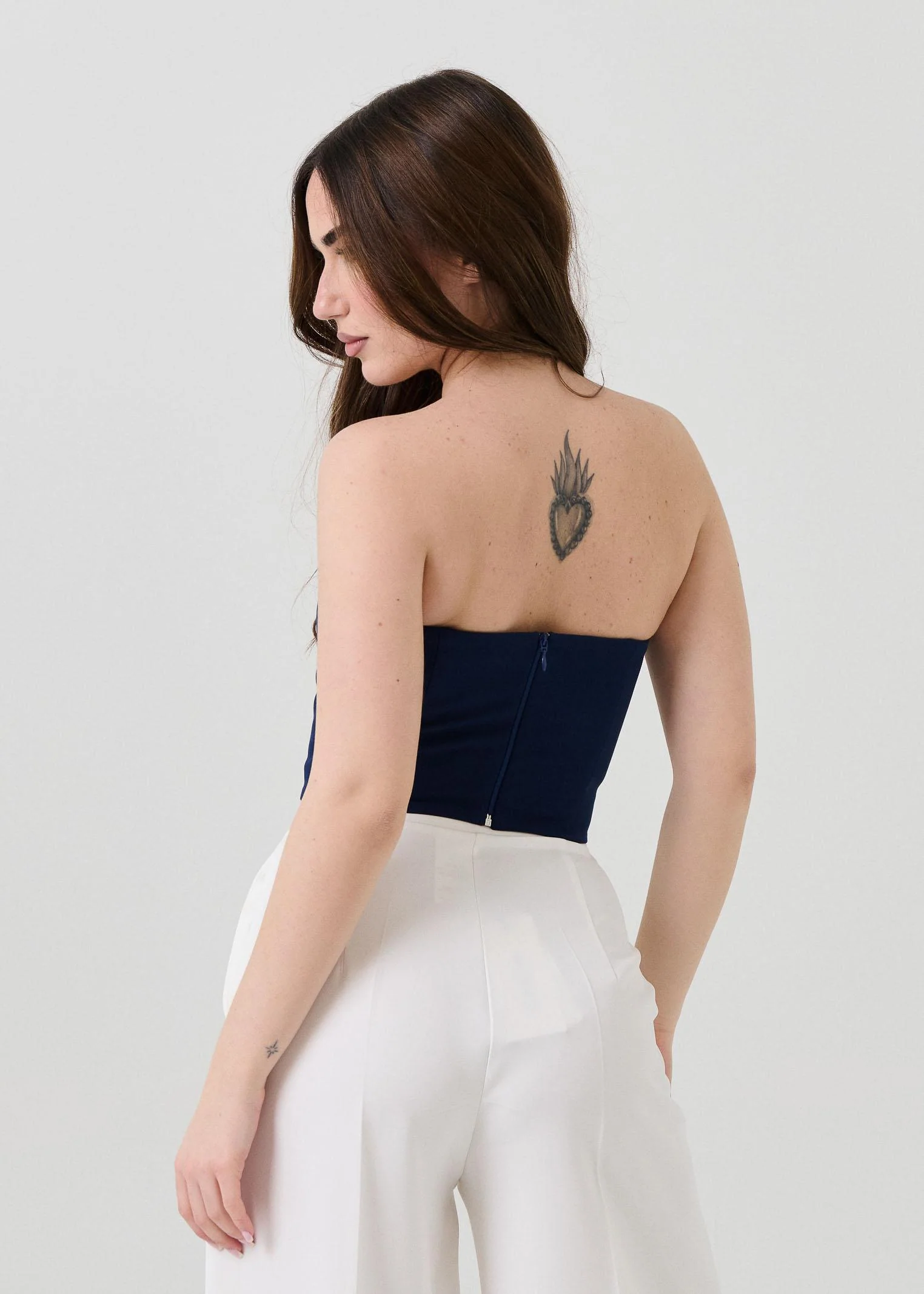 Top "heart key" Silence Limited blu navy - Image 3
