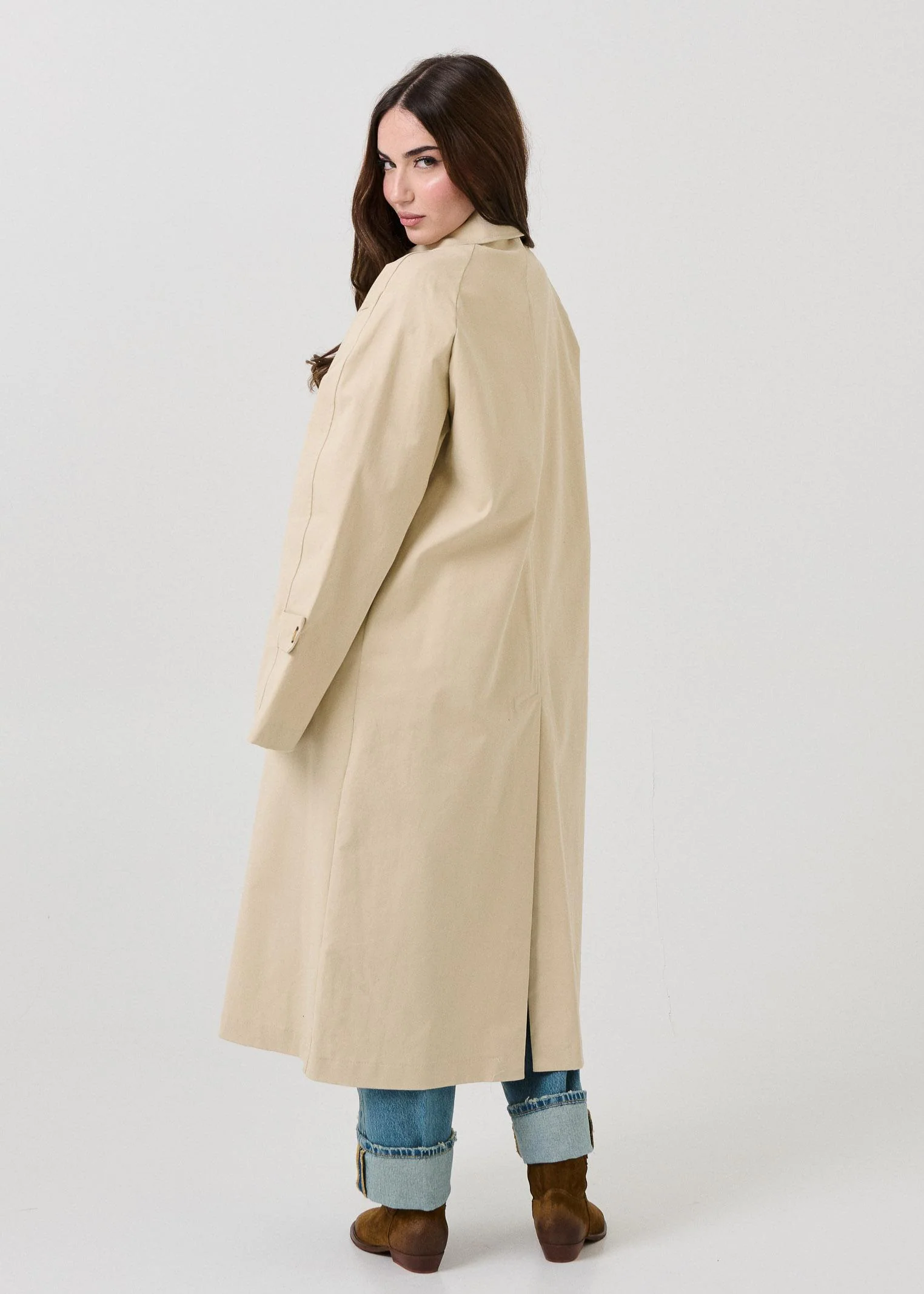 Trench con foulard Vicolo beige - Image 4