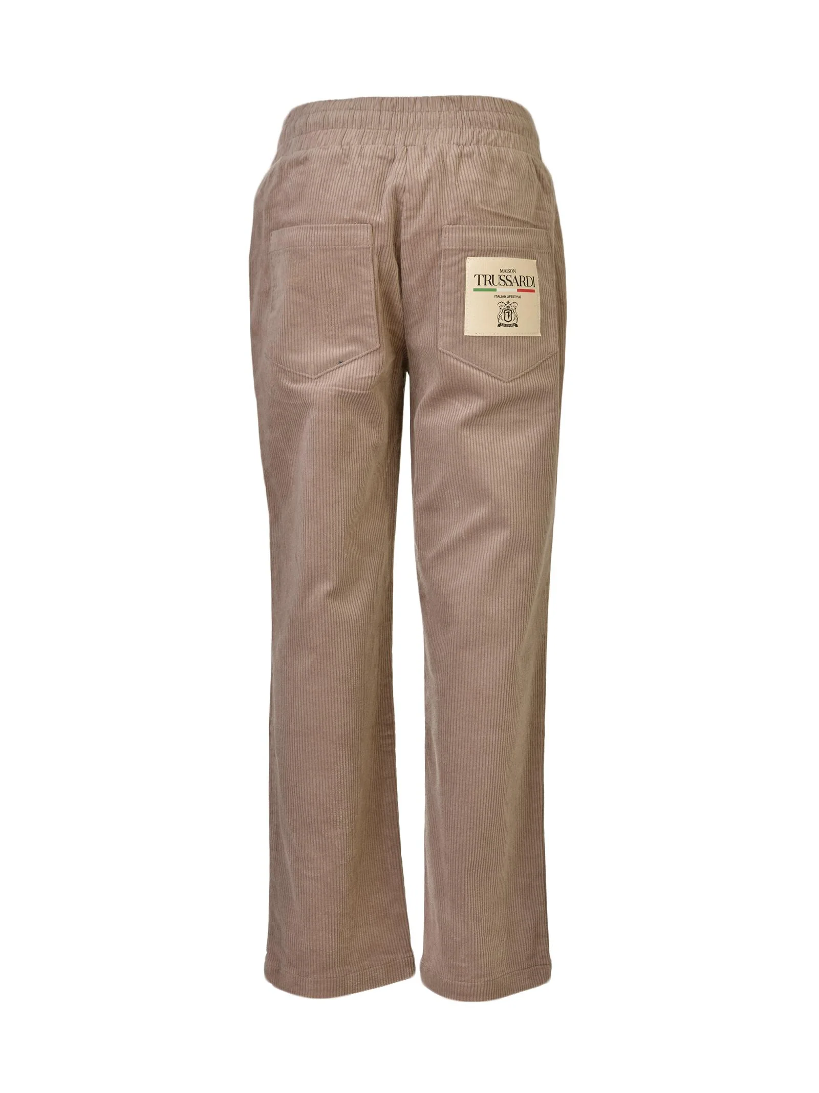 Pantalone taupe a costine - Image 3