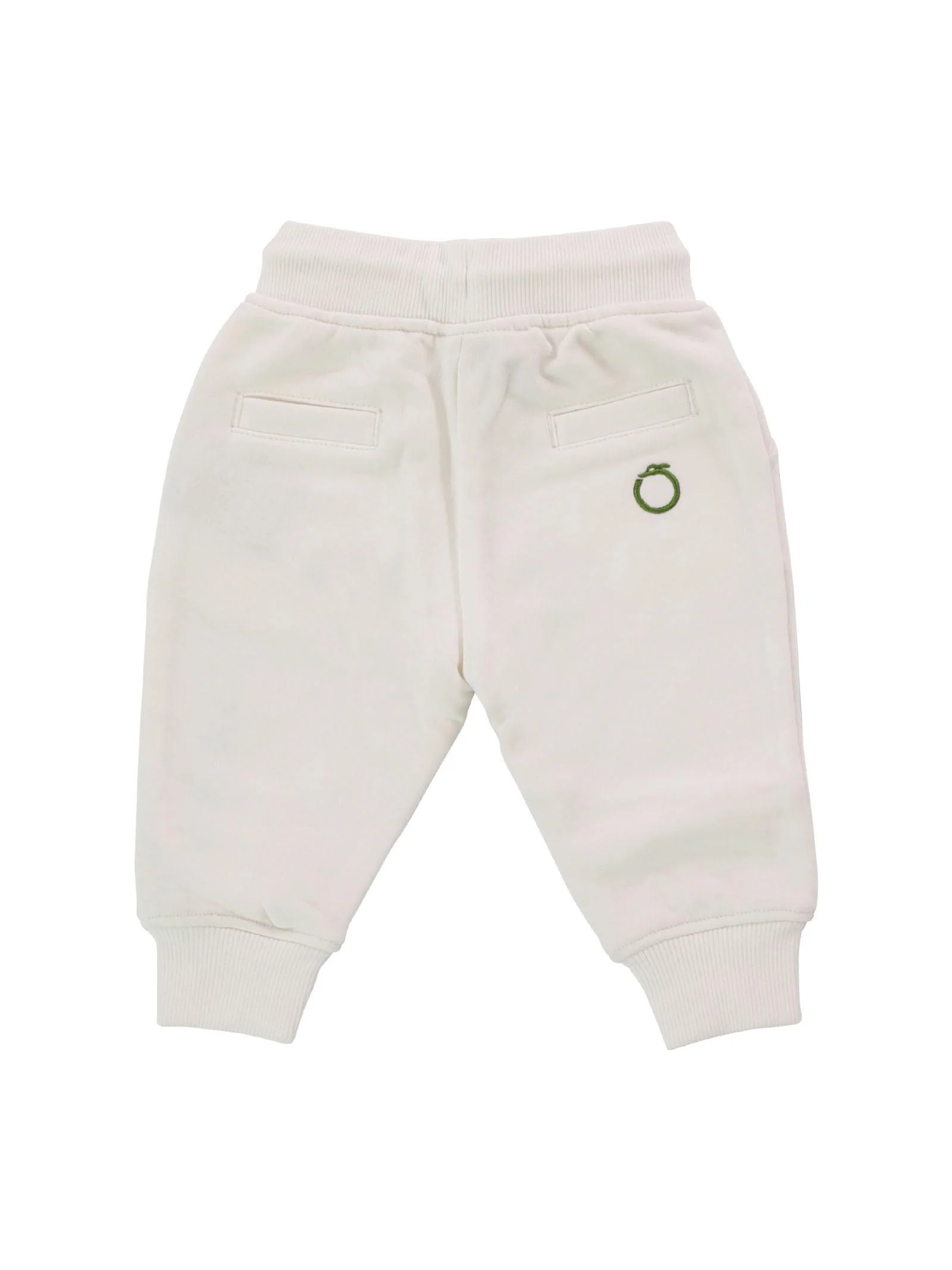 Pantalone tuta bianco con logo lettering colorato - Image 2