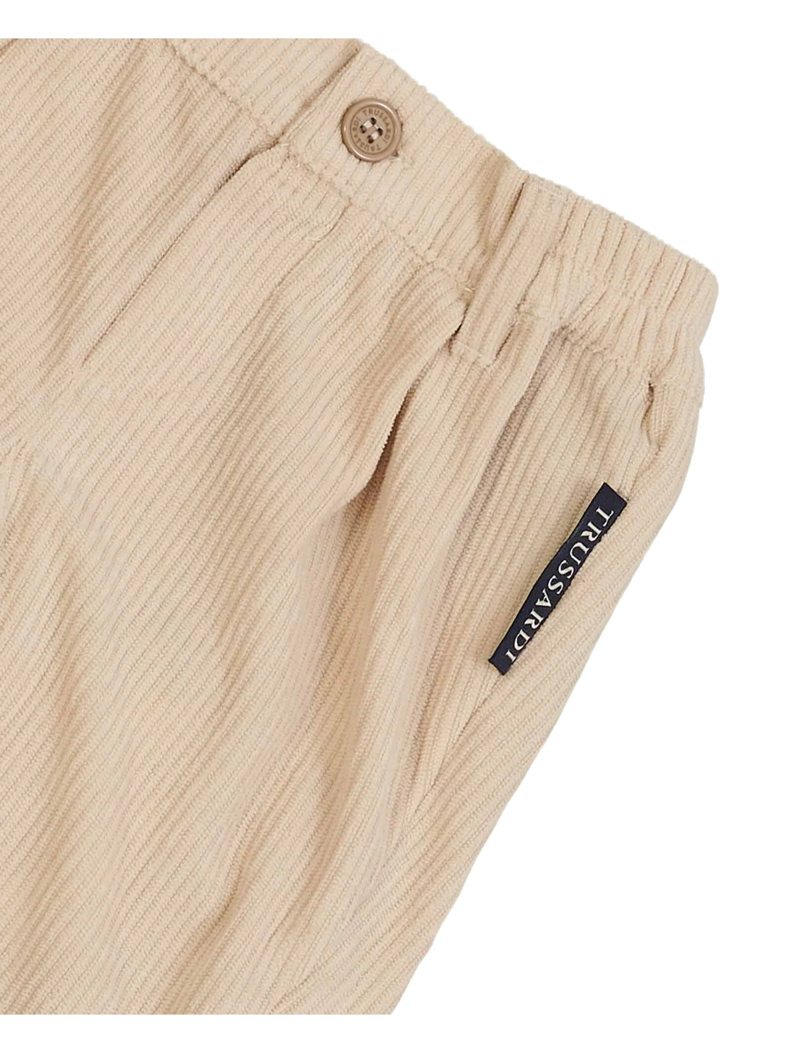 Pantaloni chino beige a costine - Image 3