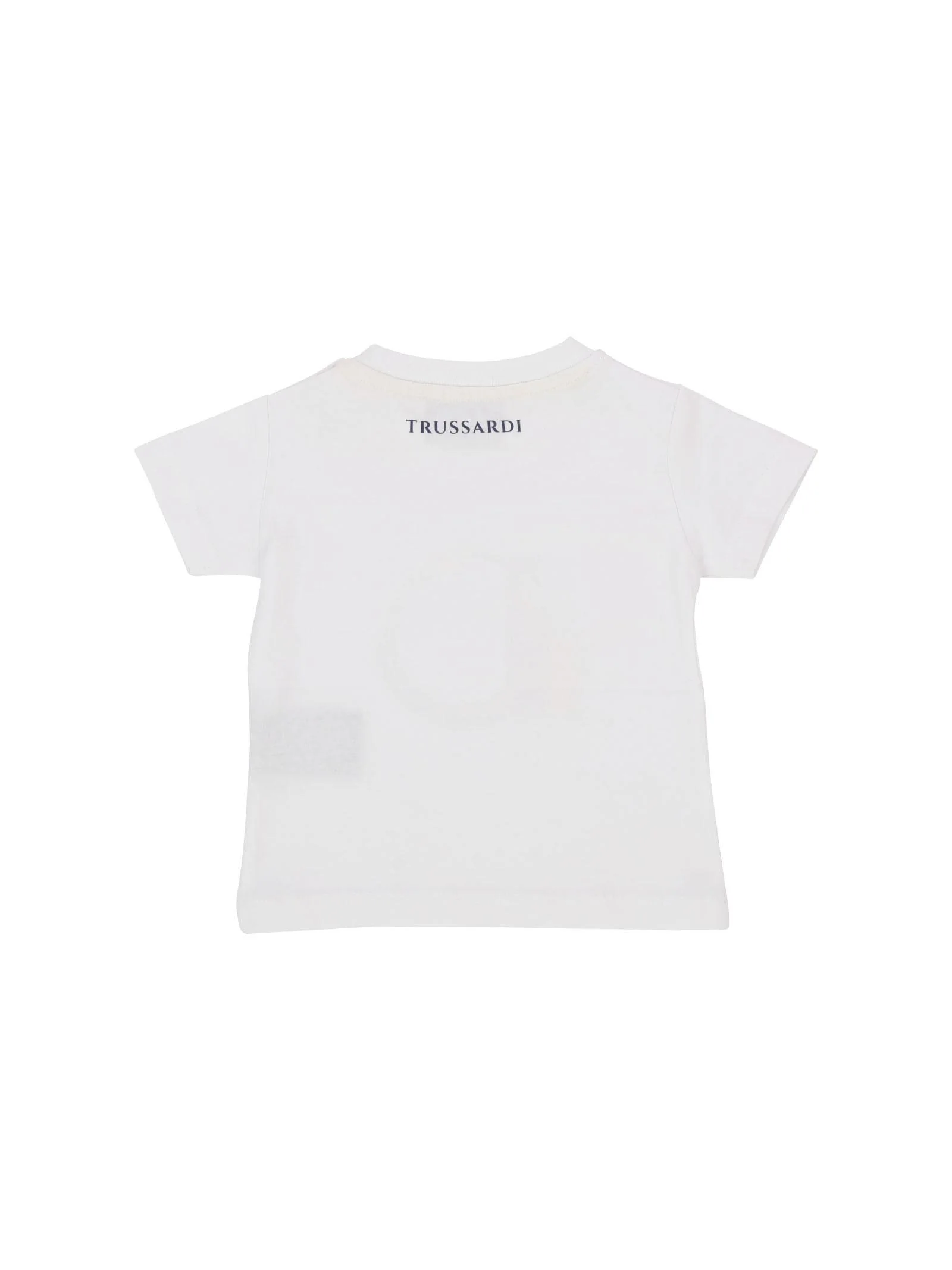 T-shirt bianca con stampa logo - Image 2
