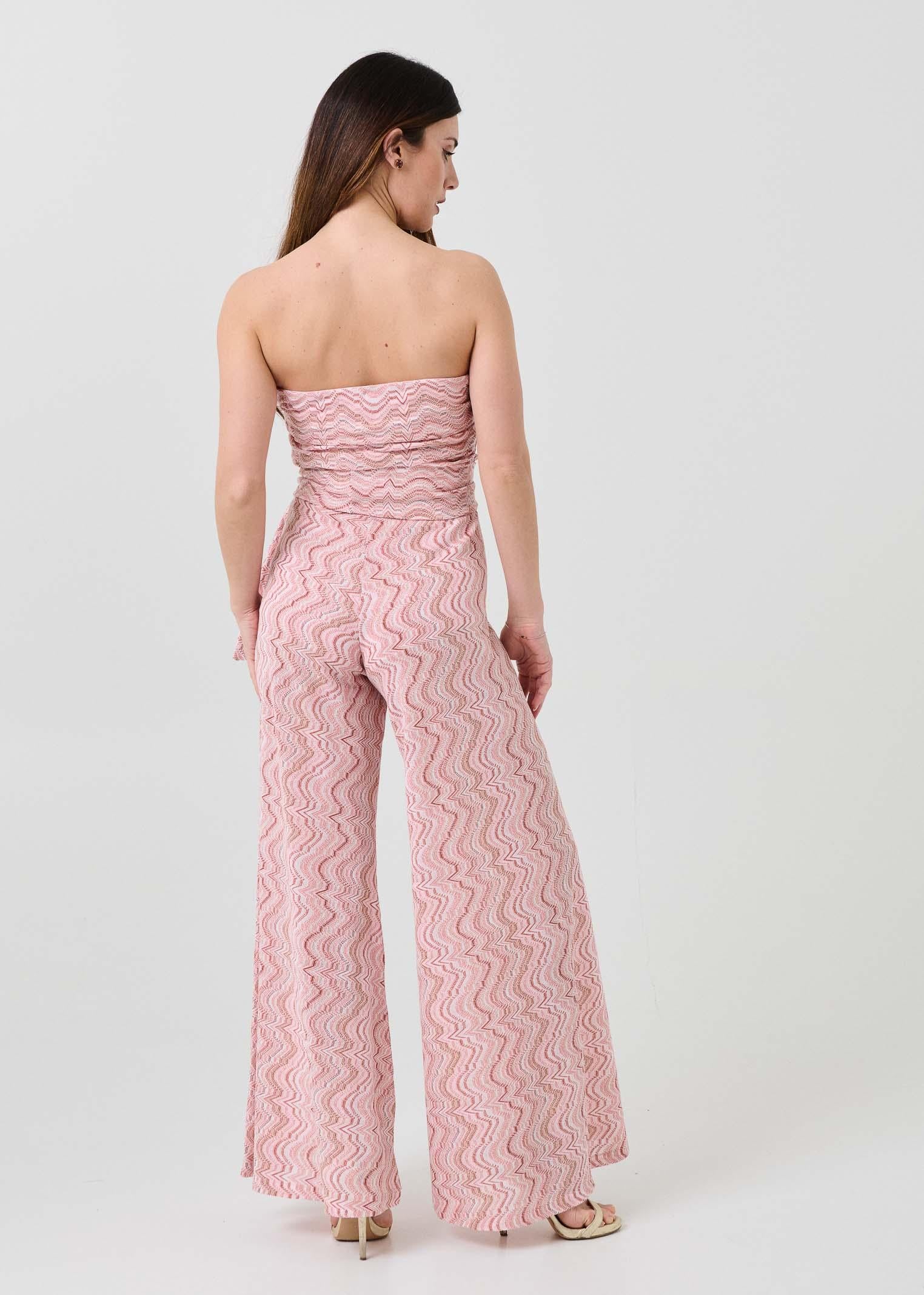 Tuta a fascia Pho Firenze rosa con filo lurex - Image 5