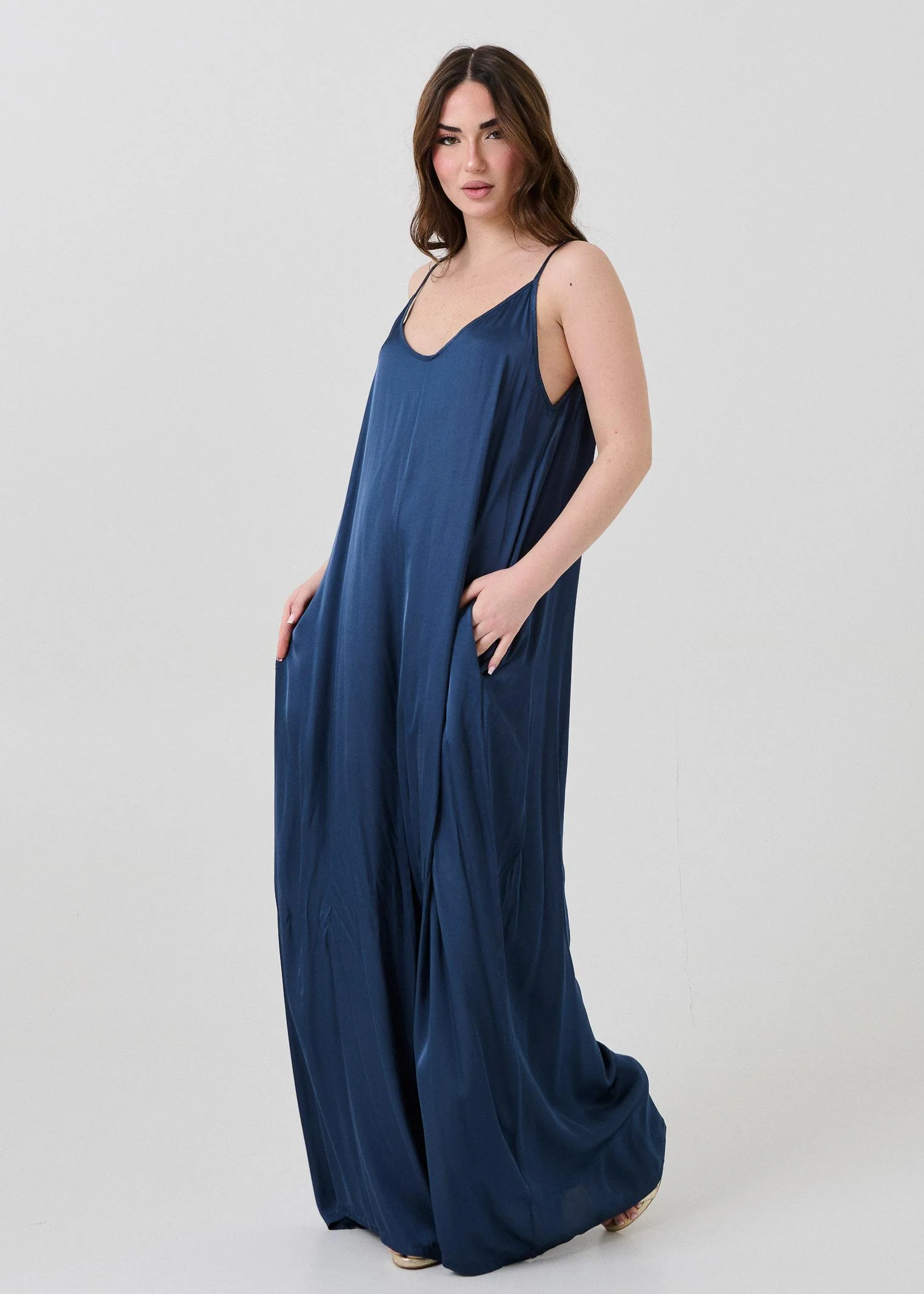 Tuta salopette Armoire blu denim - Image 2