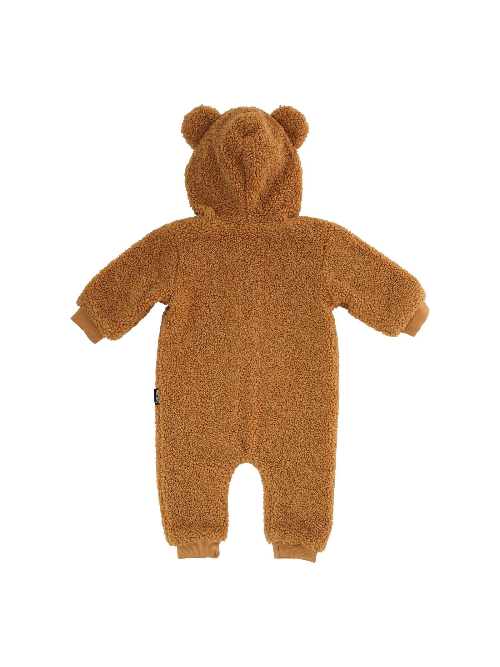Tutina con cappuccio Moschino caramello con cappuccio e orsetto teddy - Image 2