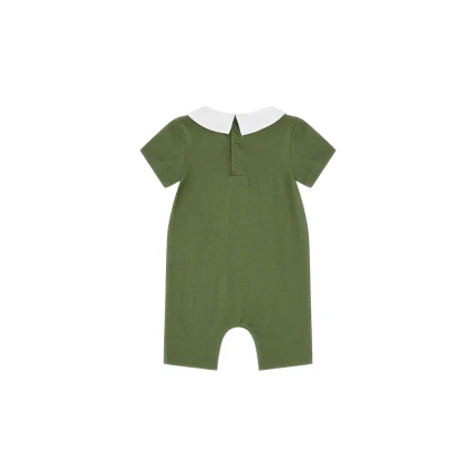 Tutina Moschino verde con logo - Image 2