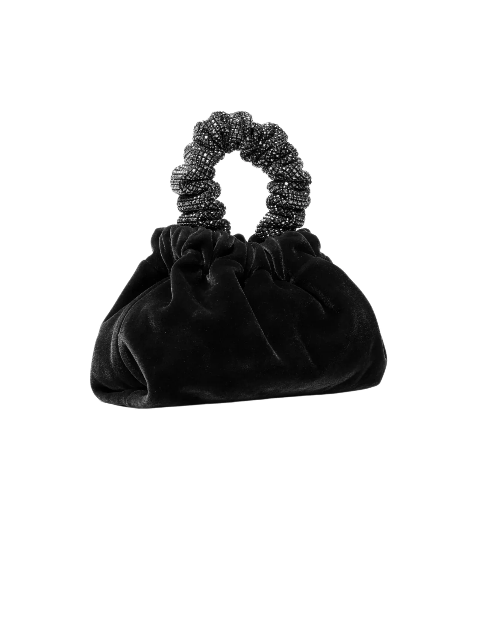 Borsa pouch TwentyFourhaitch Anaan in velluto nera - Image 2
