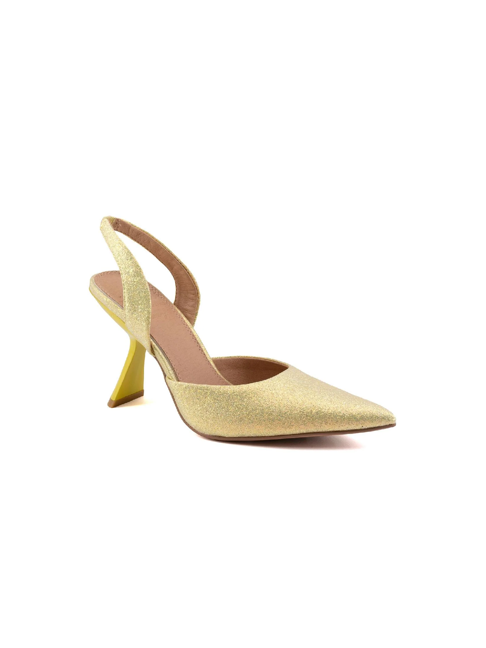 Decolletè Aida glitter lime