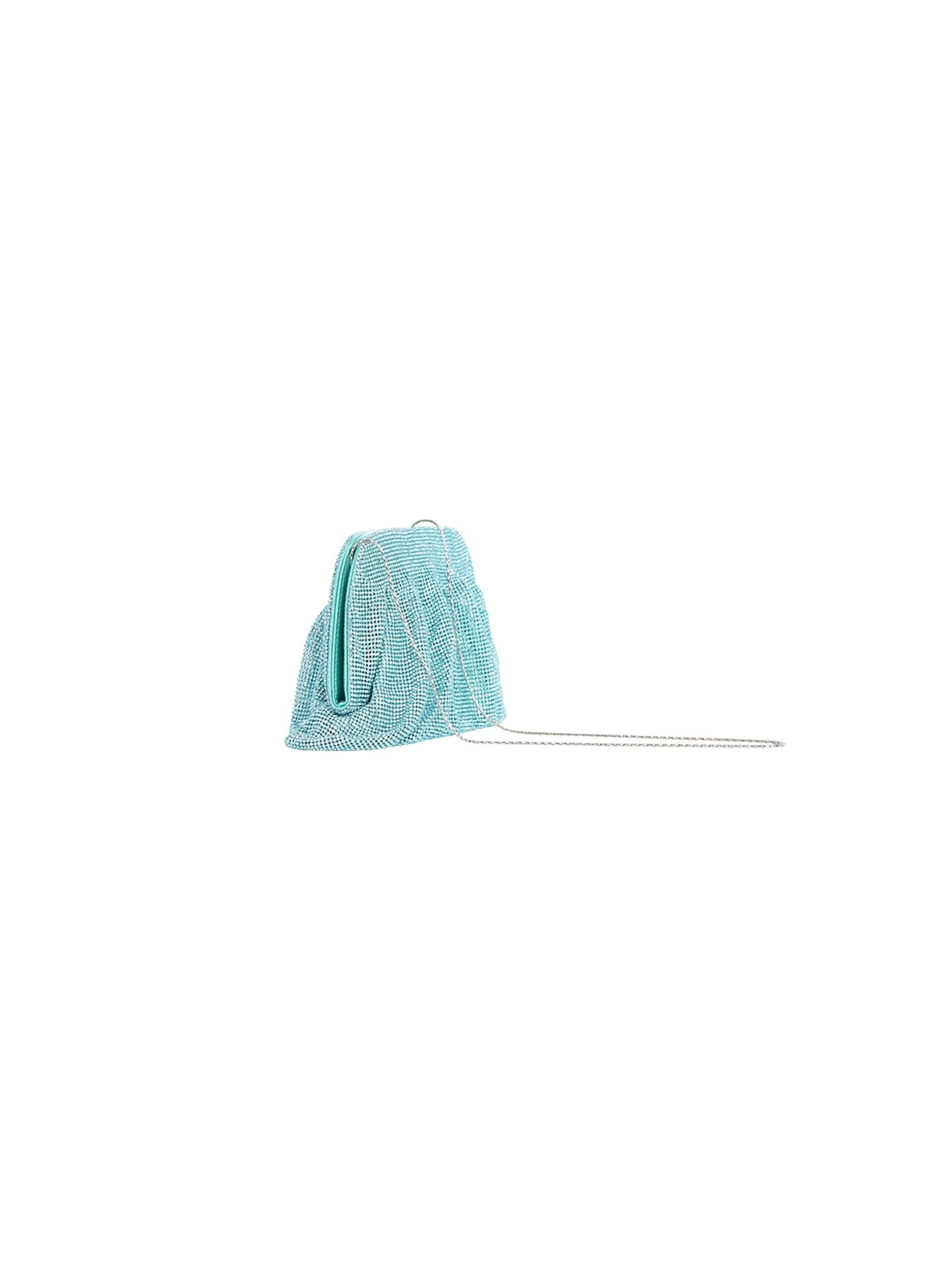 Pochette morbida Venere acqua con catena silver - Image 3
