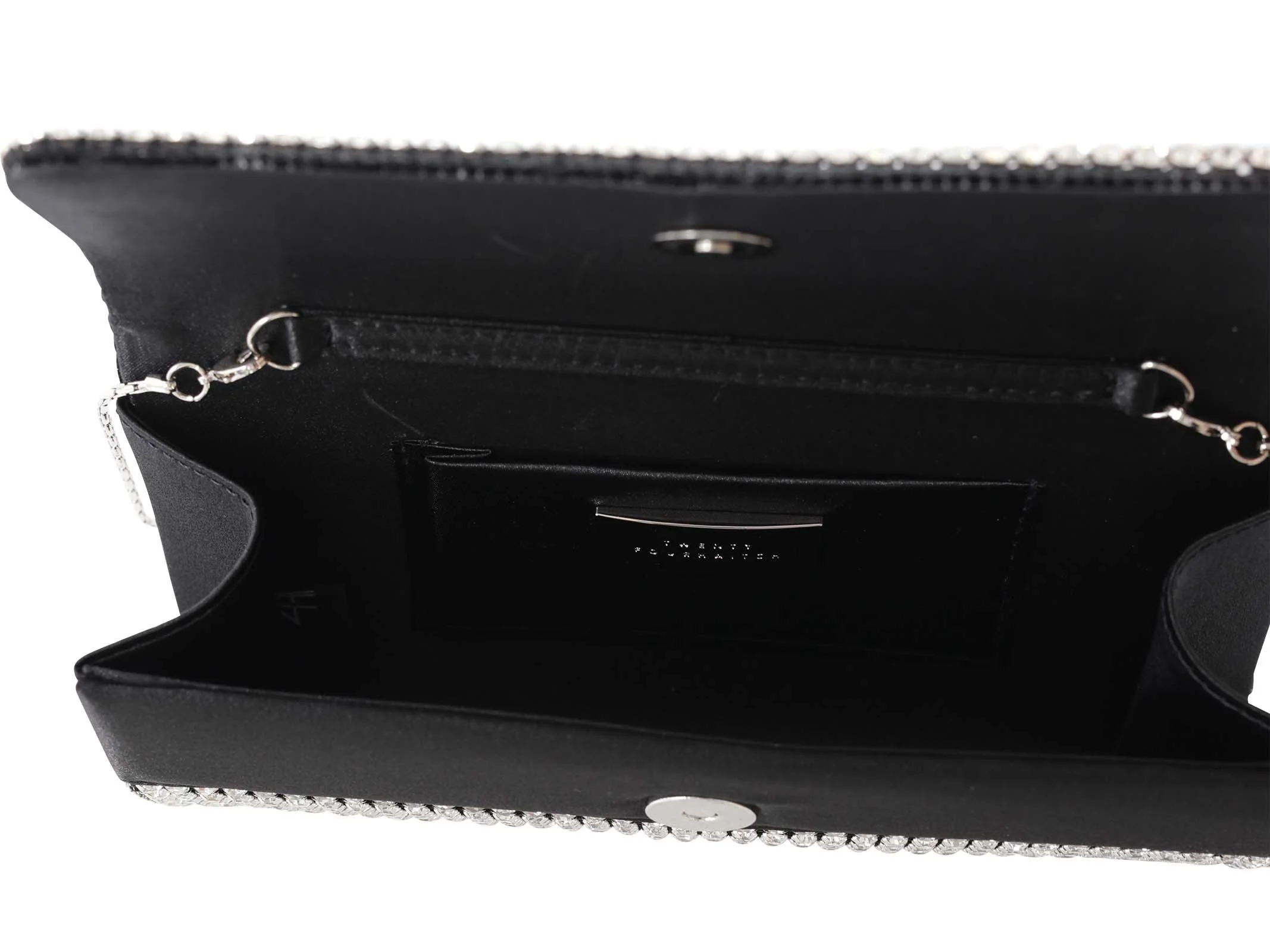 Pochette nera con cristalli - Image 3