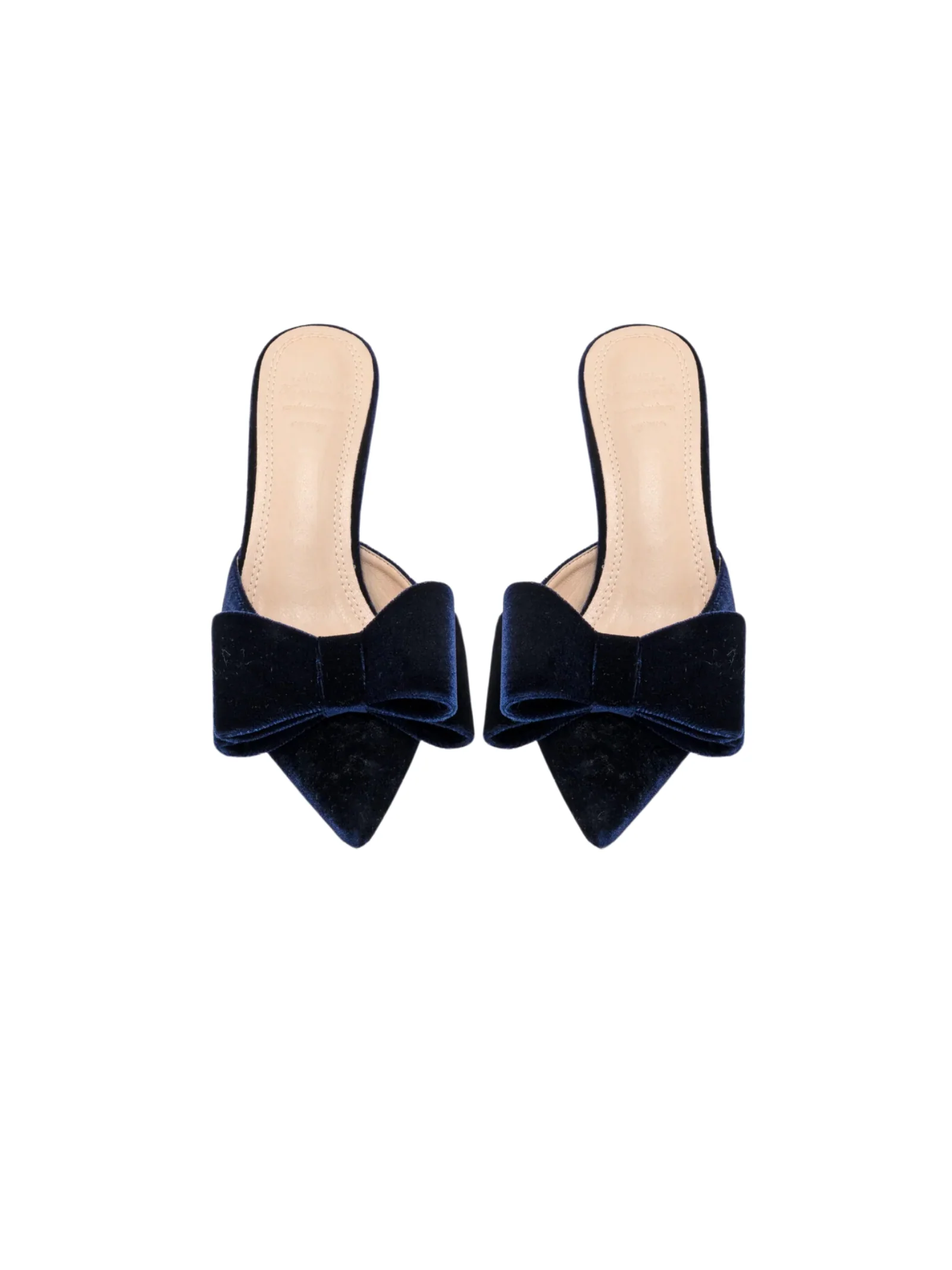 Sabot TwentyFourhaitch Martineau blu in velluto - Image 3