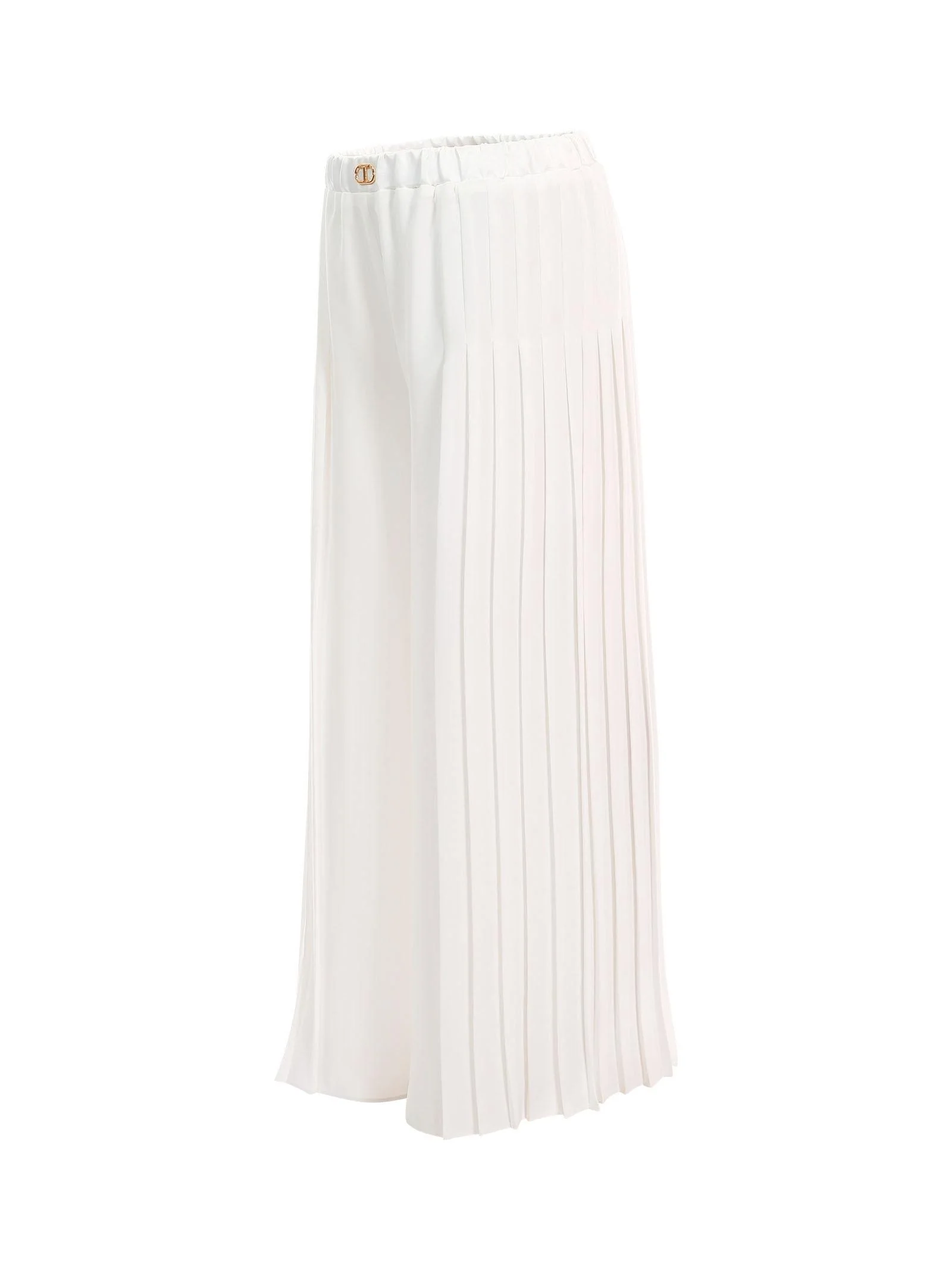 Pantalone Twinset bianco con pinces - Image 2