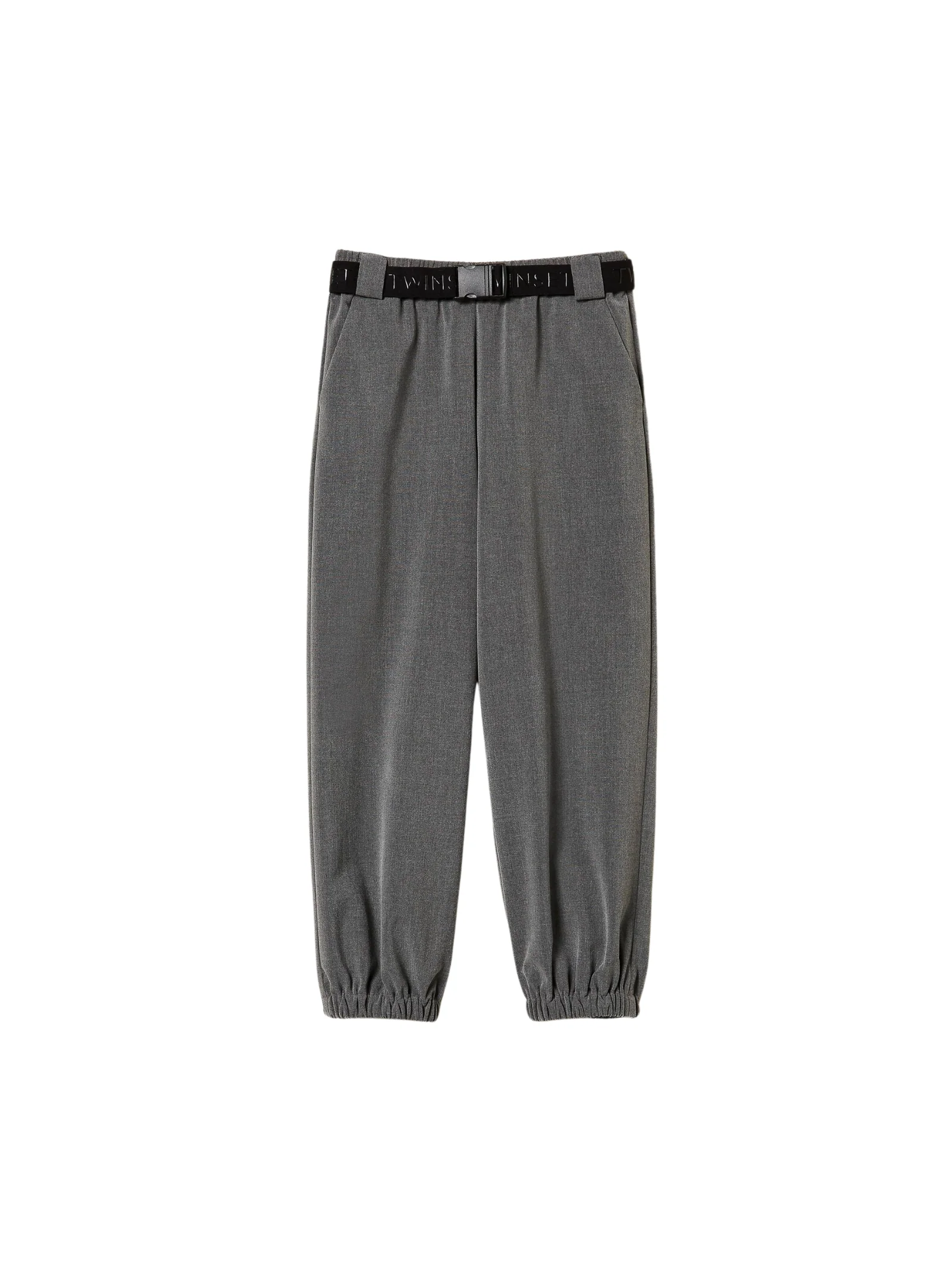 Pantalone Twinset grigio in flanella