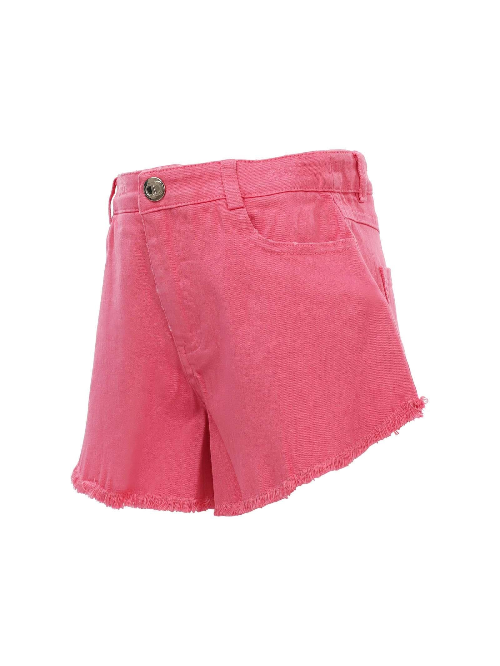 Shorts fucsia taglio vivo - Image 2