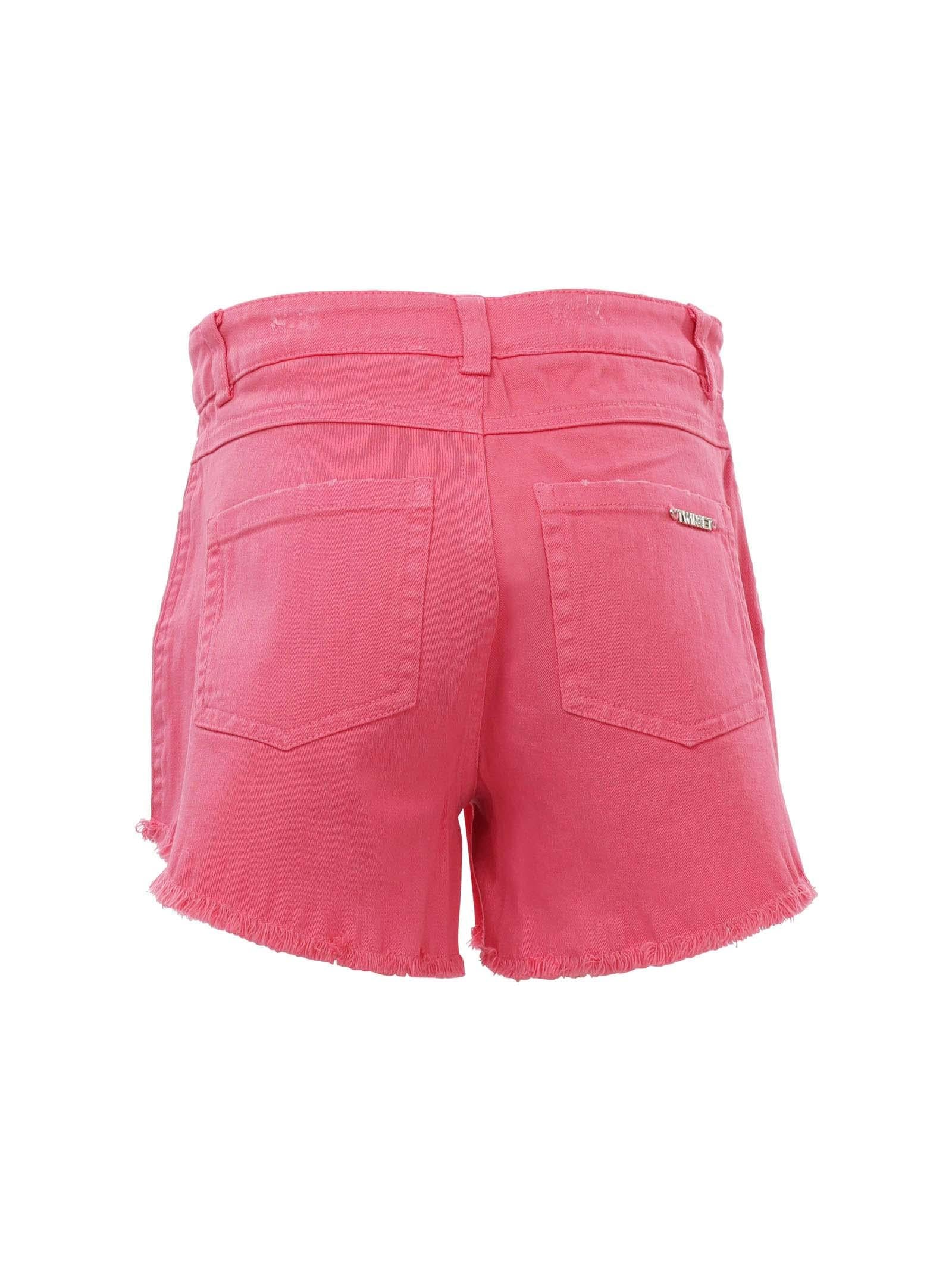 Shorts fucsia taglio vivo - Image 3