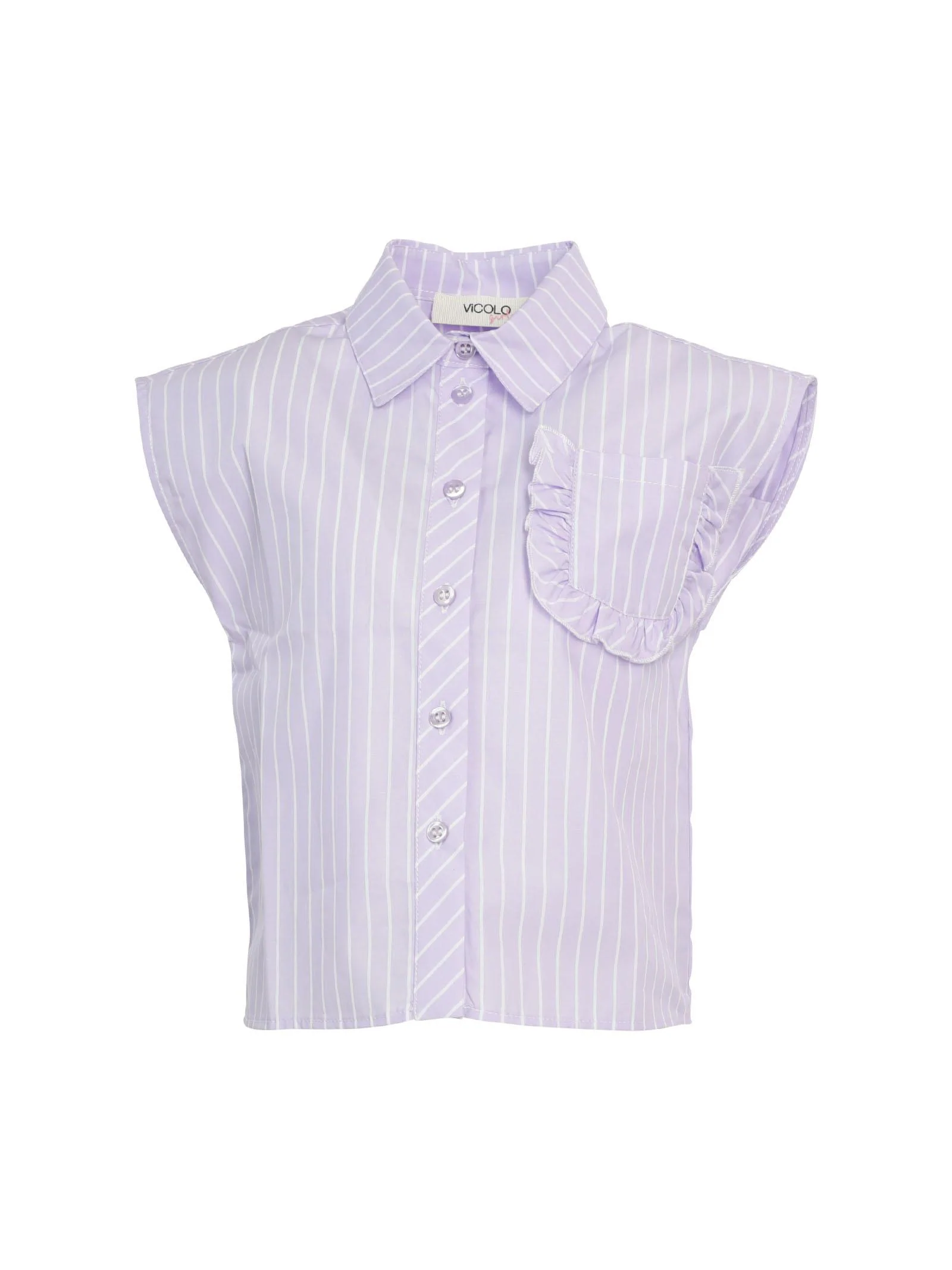 Camicia lilla giromanica