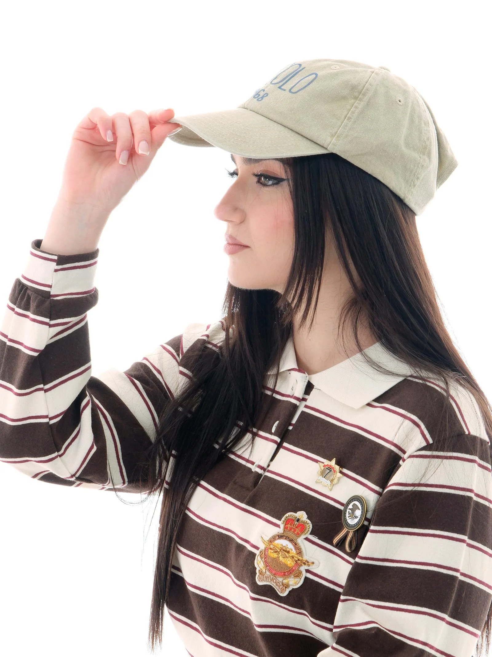 Cappello Vicolo bianco con logo lettering frontale - Image 2