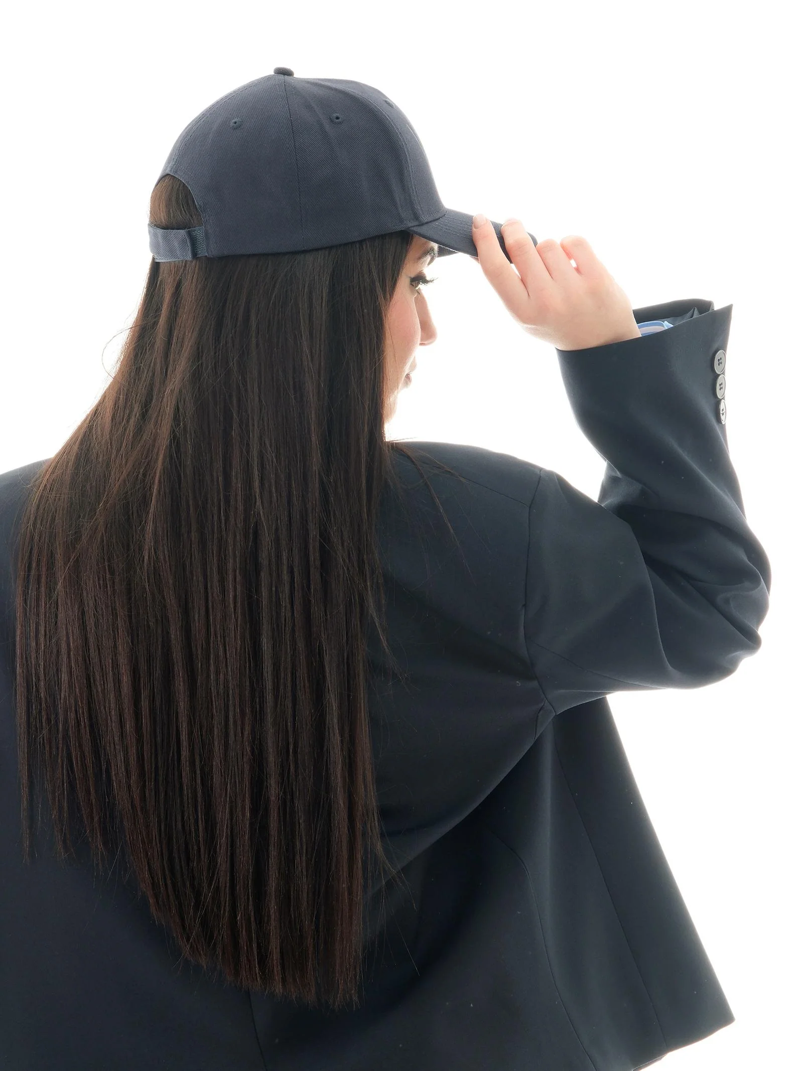 Cappello Vicolo blu con logo lettering frontale - Image 3