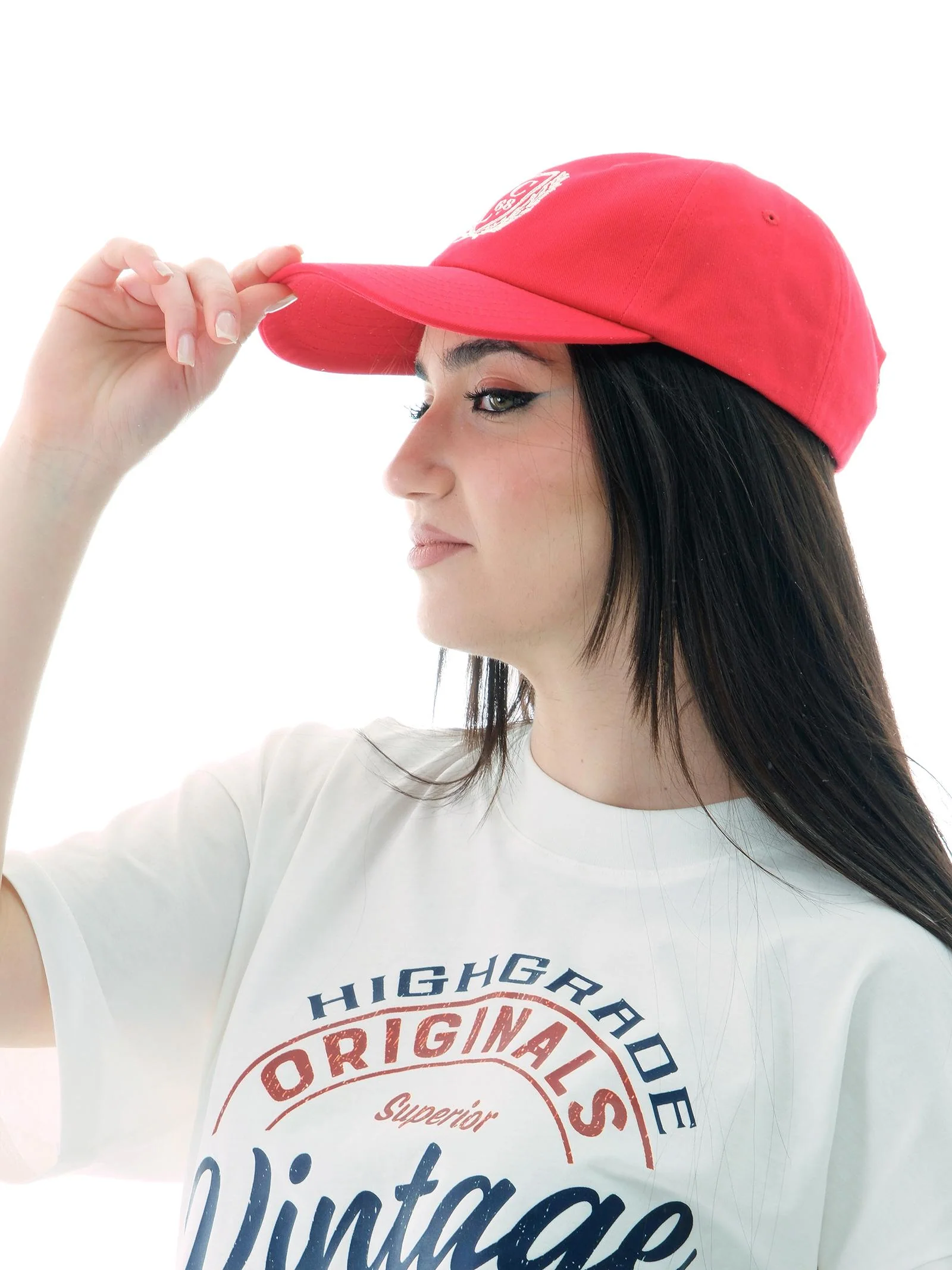 Cappello Vicolo rosso con logo iconico frontale - Image 2