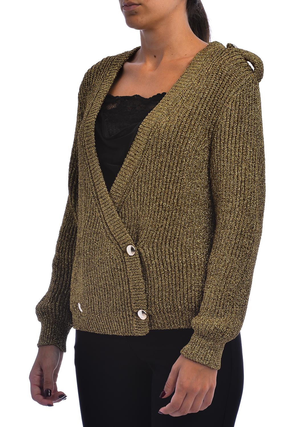 Cardigan in maglia oro - Image 2