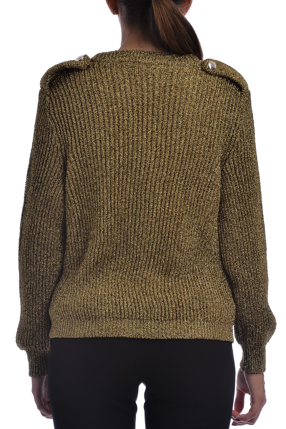 Cardigan in maglia oro - Image 3