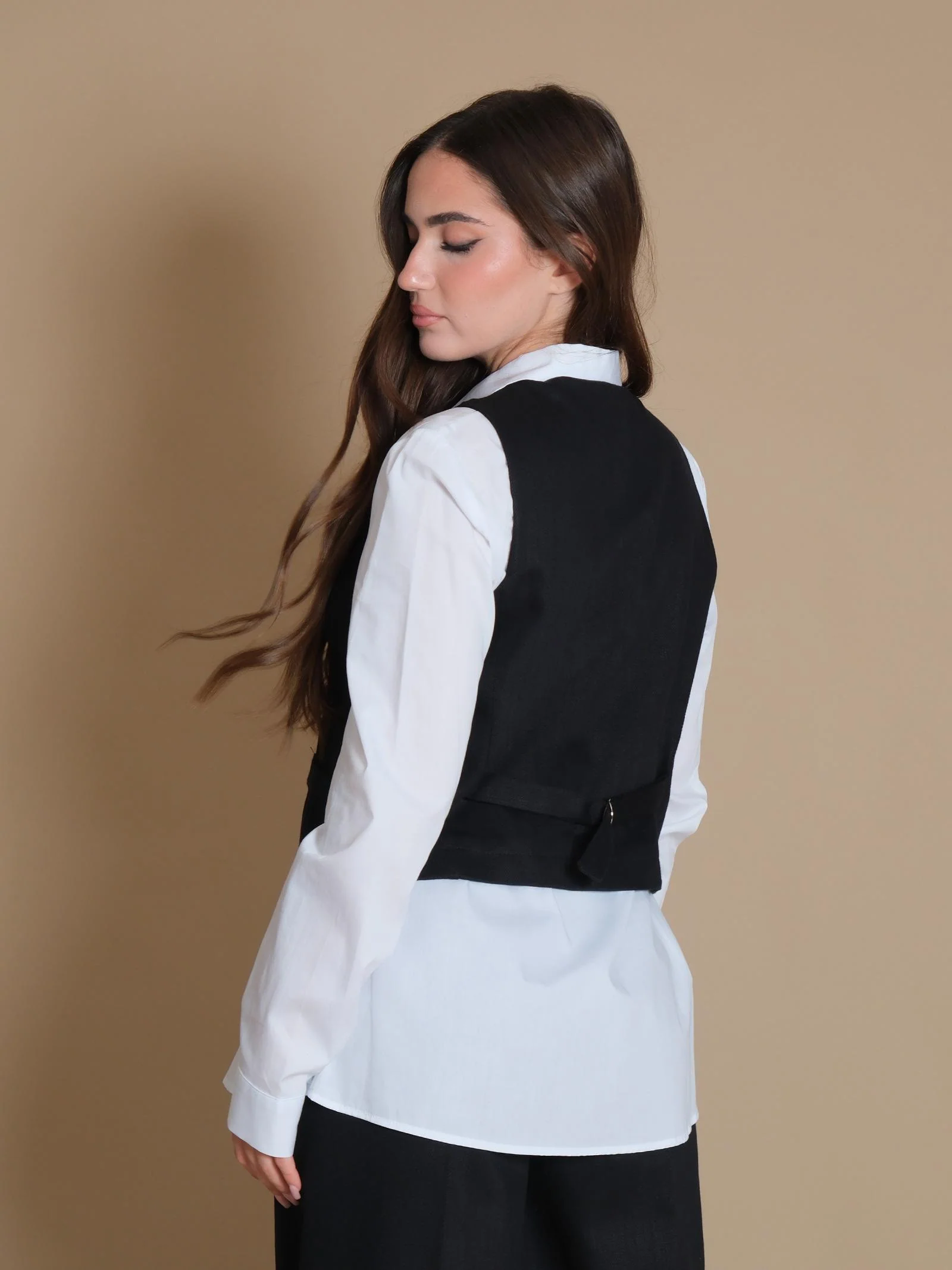 Gilet Vicolo morbido denim nero - Image 3