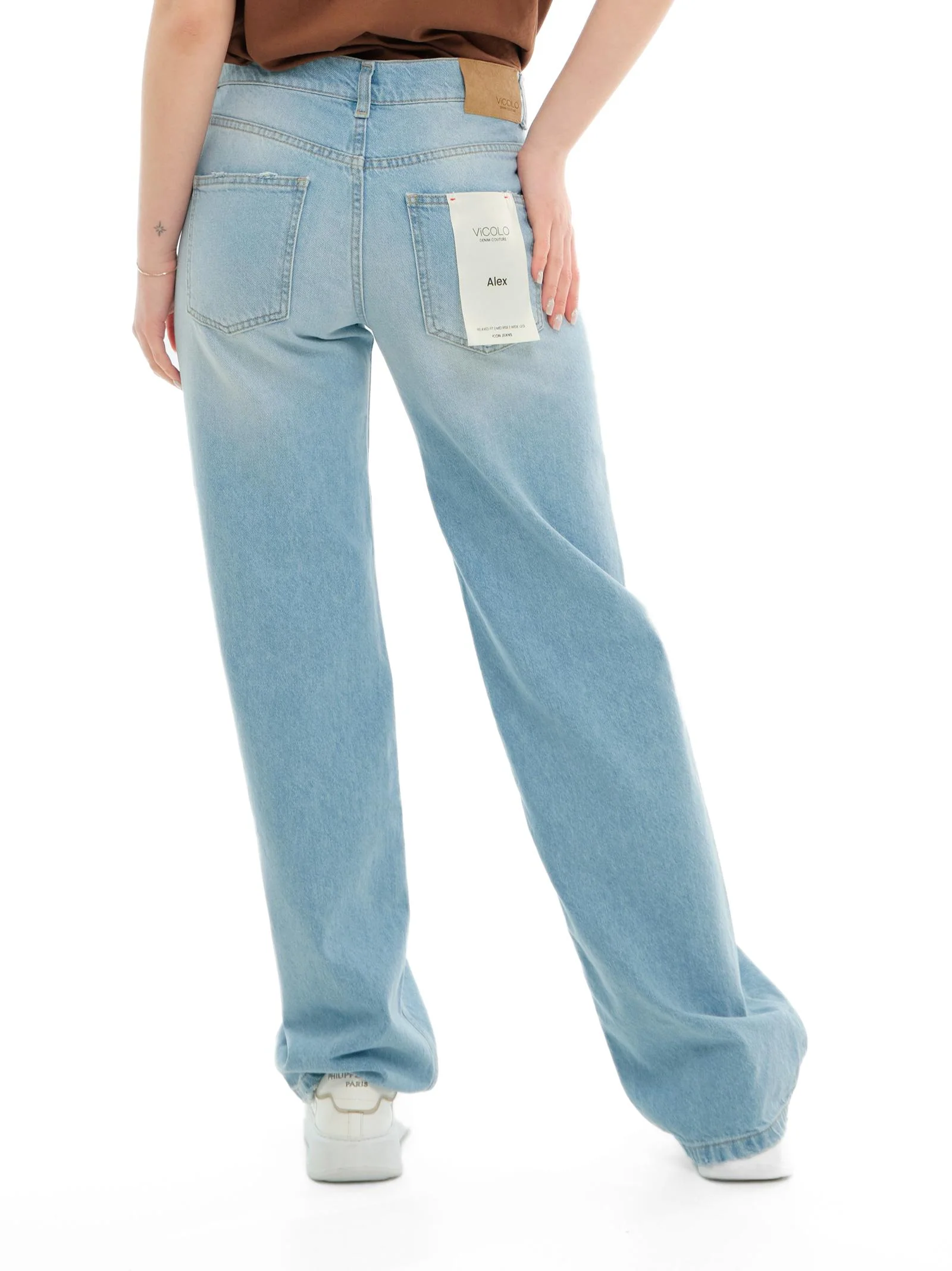 Jeans "alex" Vicolo azzurro in denim - Image 3