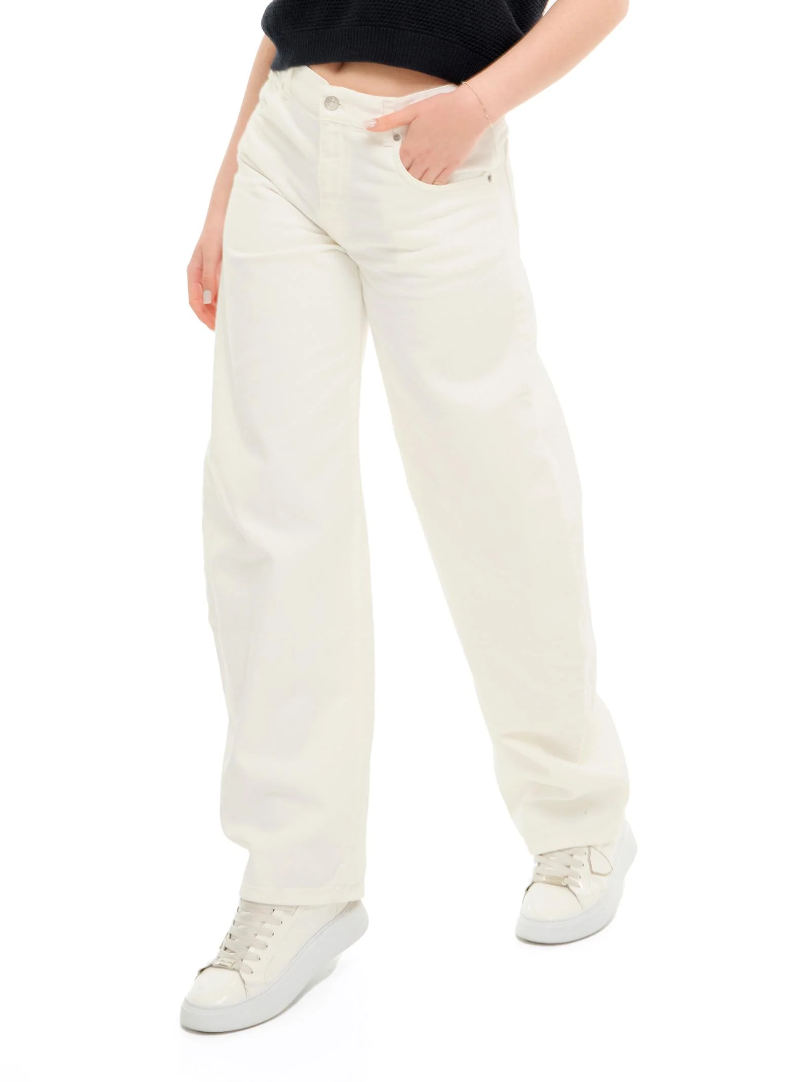 Jeans "denise" Vicolo bianco ampio - Image 2