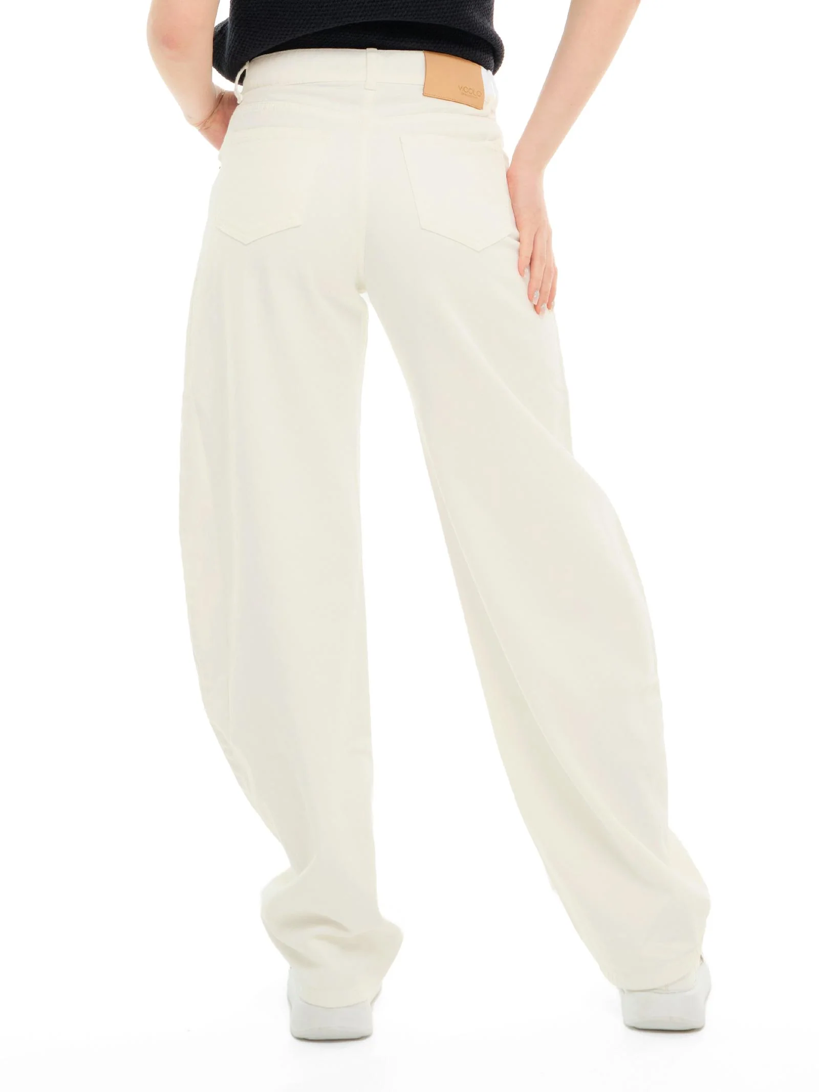 Jeans "denise" Vicolo bianco ampio - Image 3