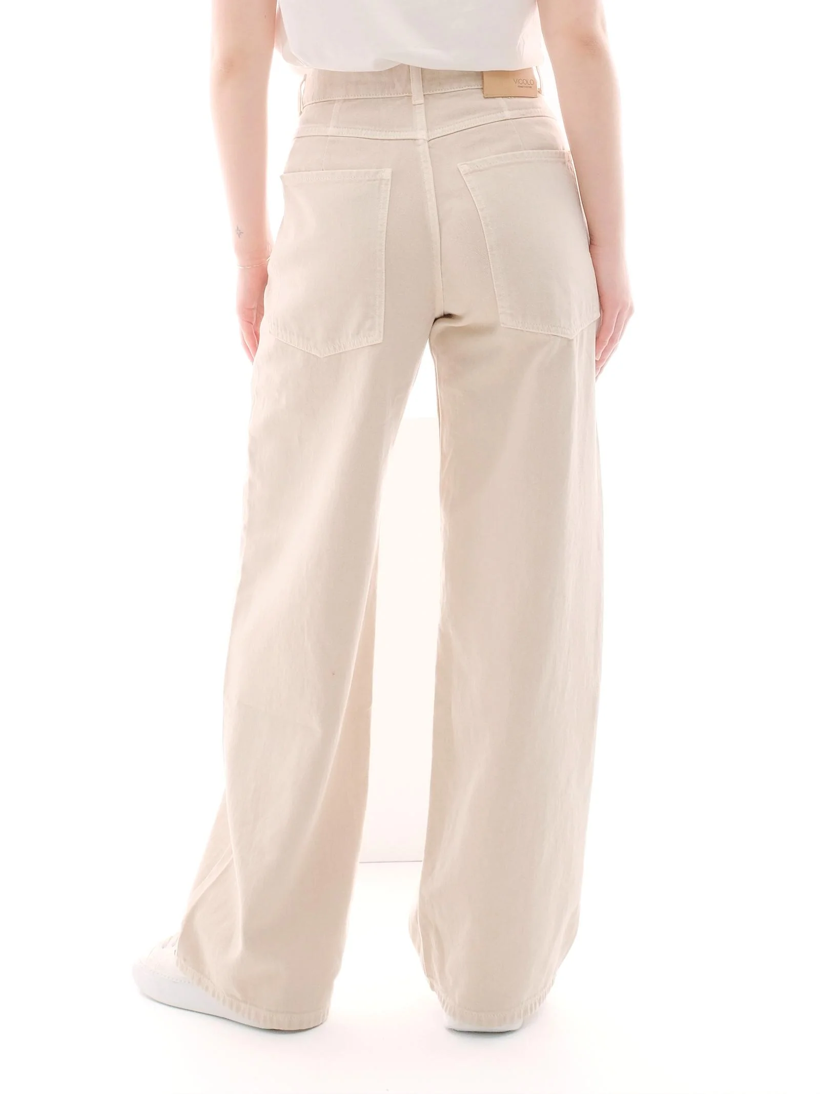 Jeans "mia" Vicolo beige relaxed - Image 3